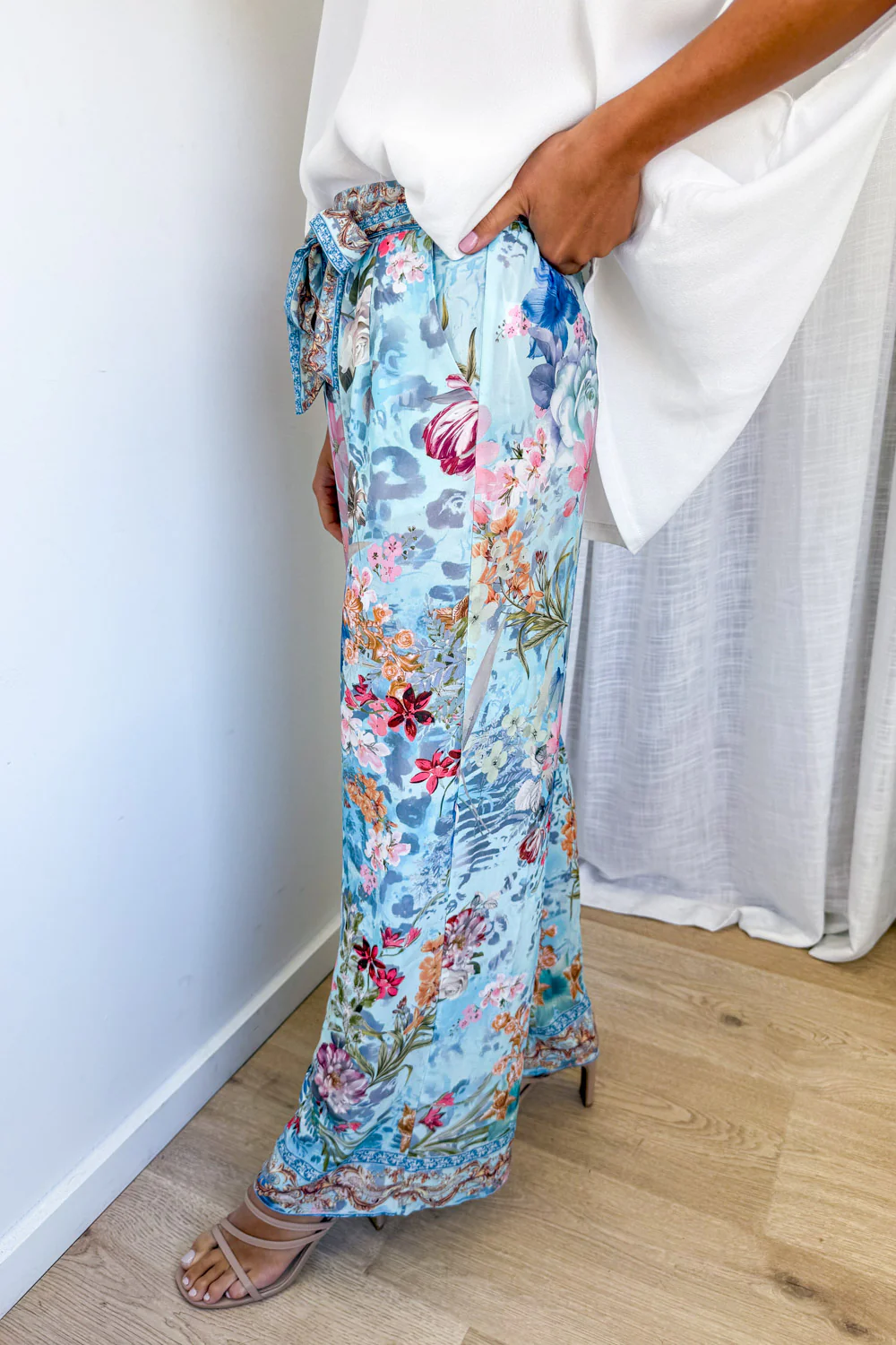 Jasmine Pants - Blue Multi Floral - Image 5