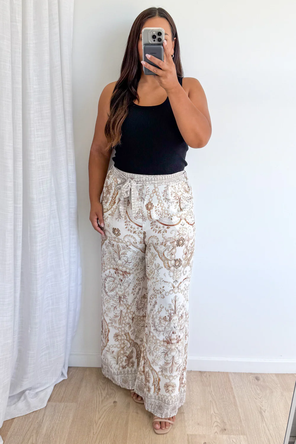 Jasmine Pants - Cream Vintage Floral - Image 10