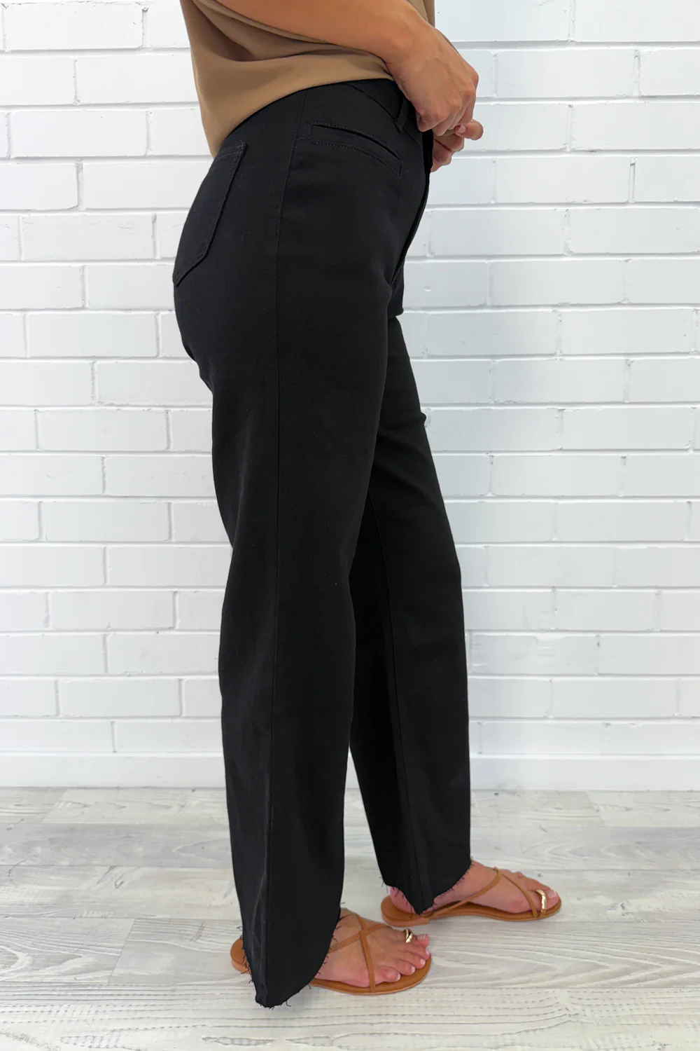 Joni Wide Leg High Rise Denim Jeans - White - Image 28