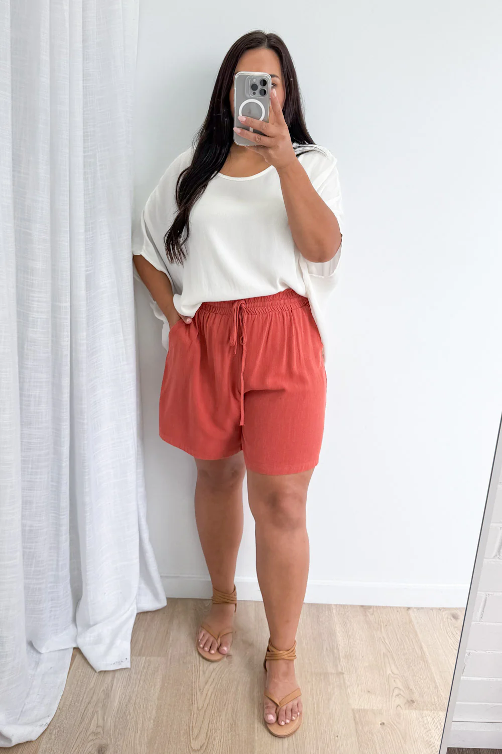 Jordyn Shorts - Rust - Image 11