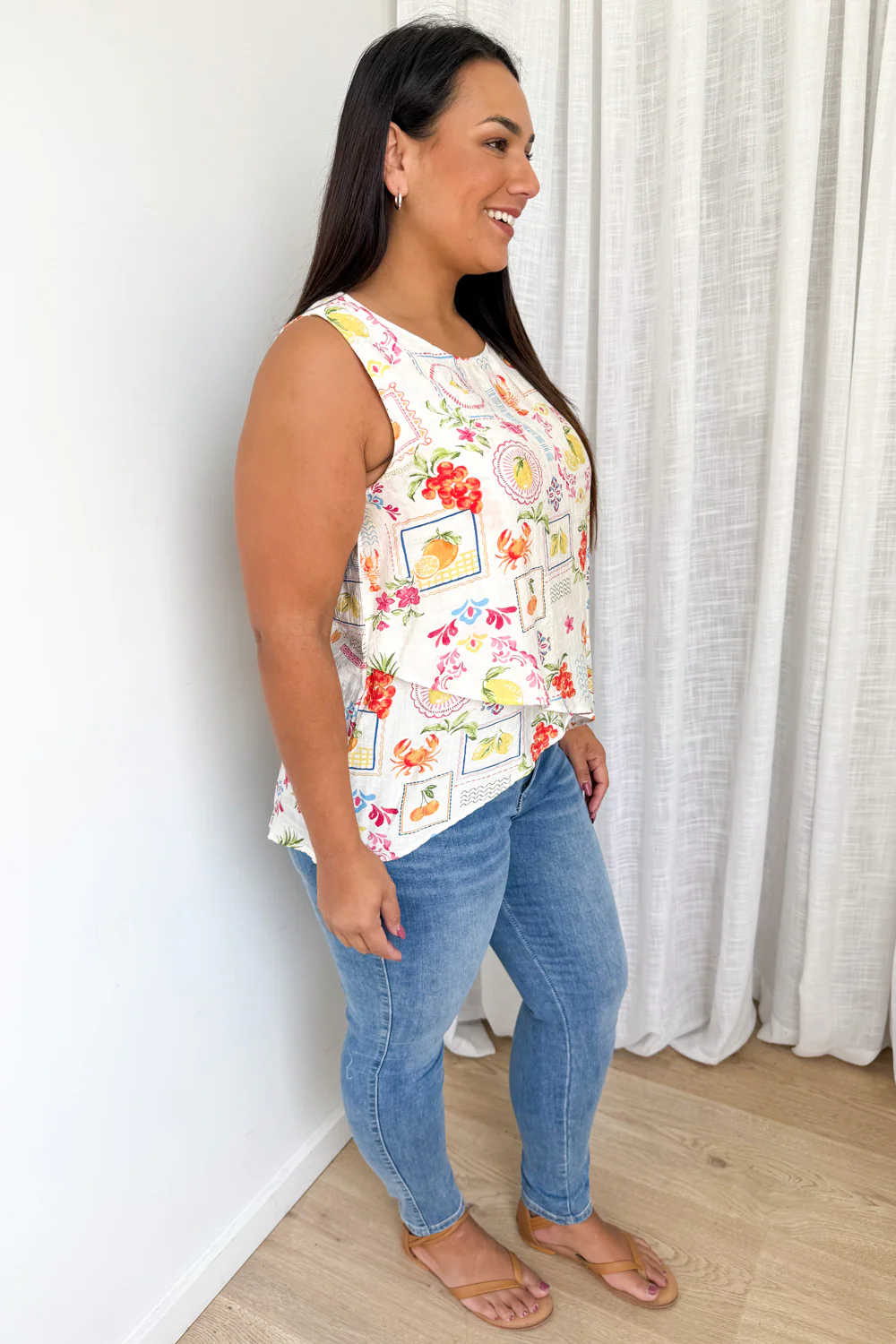 Jordyn Top - White Multi - Image 14