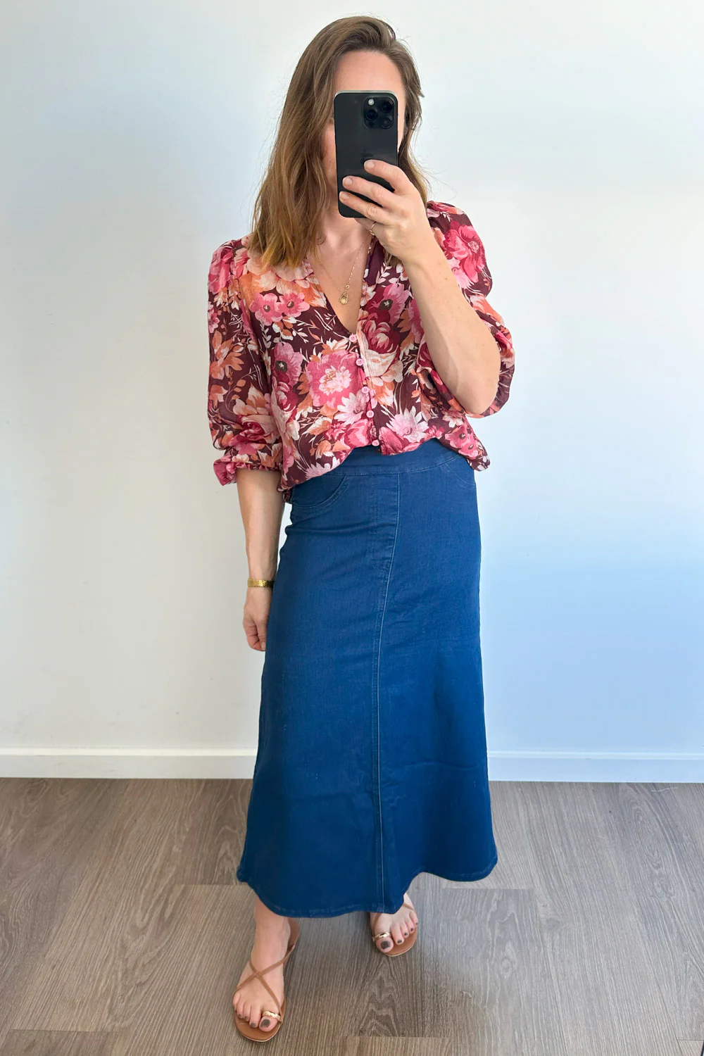 Judy Shirt - Burgundy Floral - Image 20
