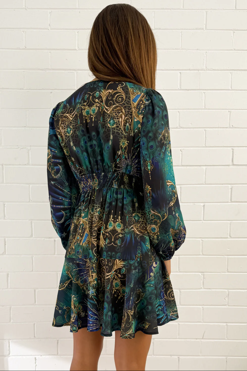 Jules Dress - Emerald Navy - Image 5