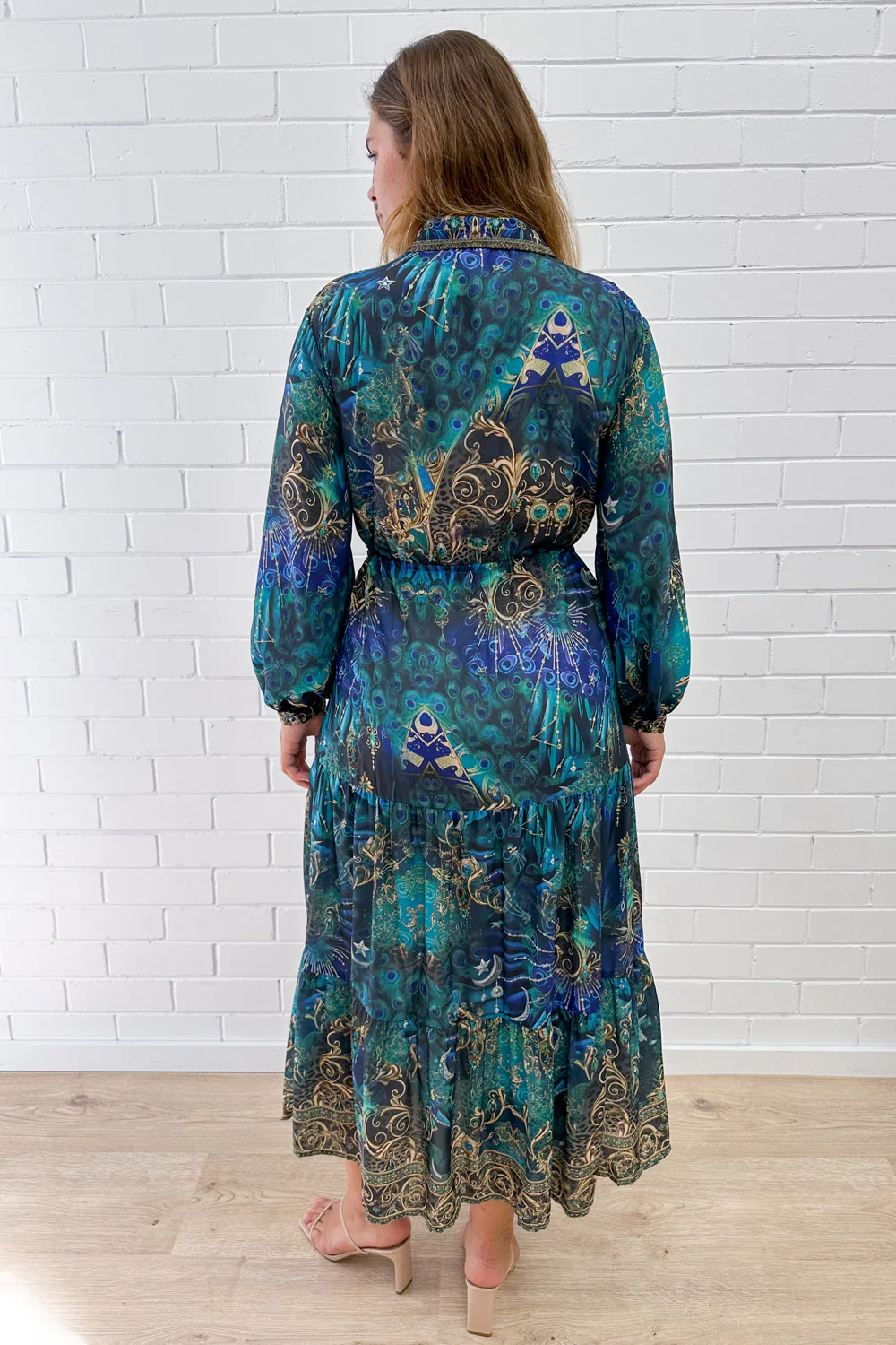 Kalina Dress - Emerald Navy - Image 12