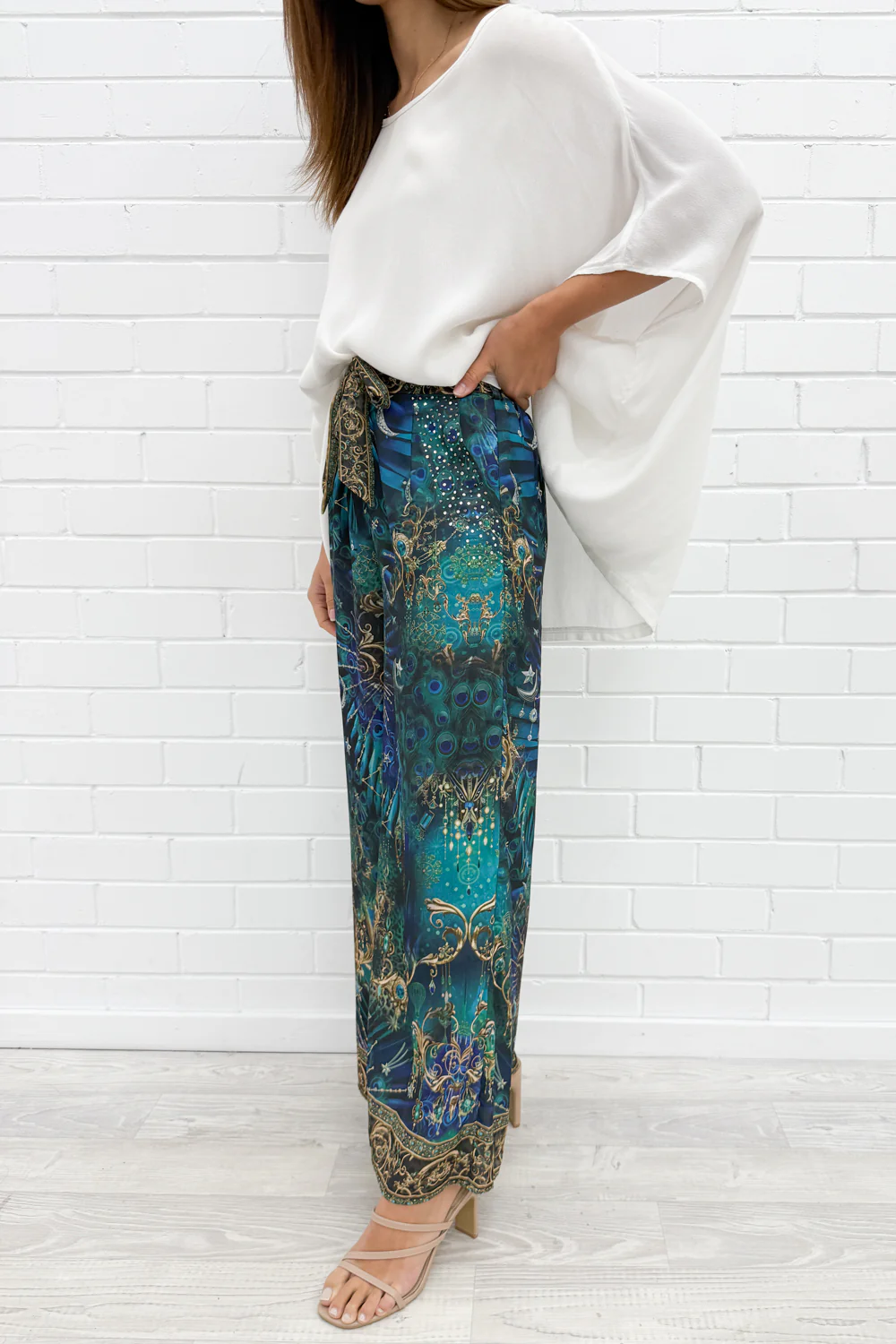 Kalina Pants - Emerald Navy - Image 3