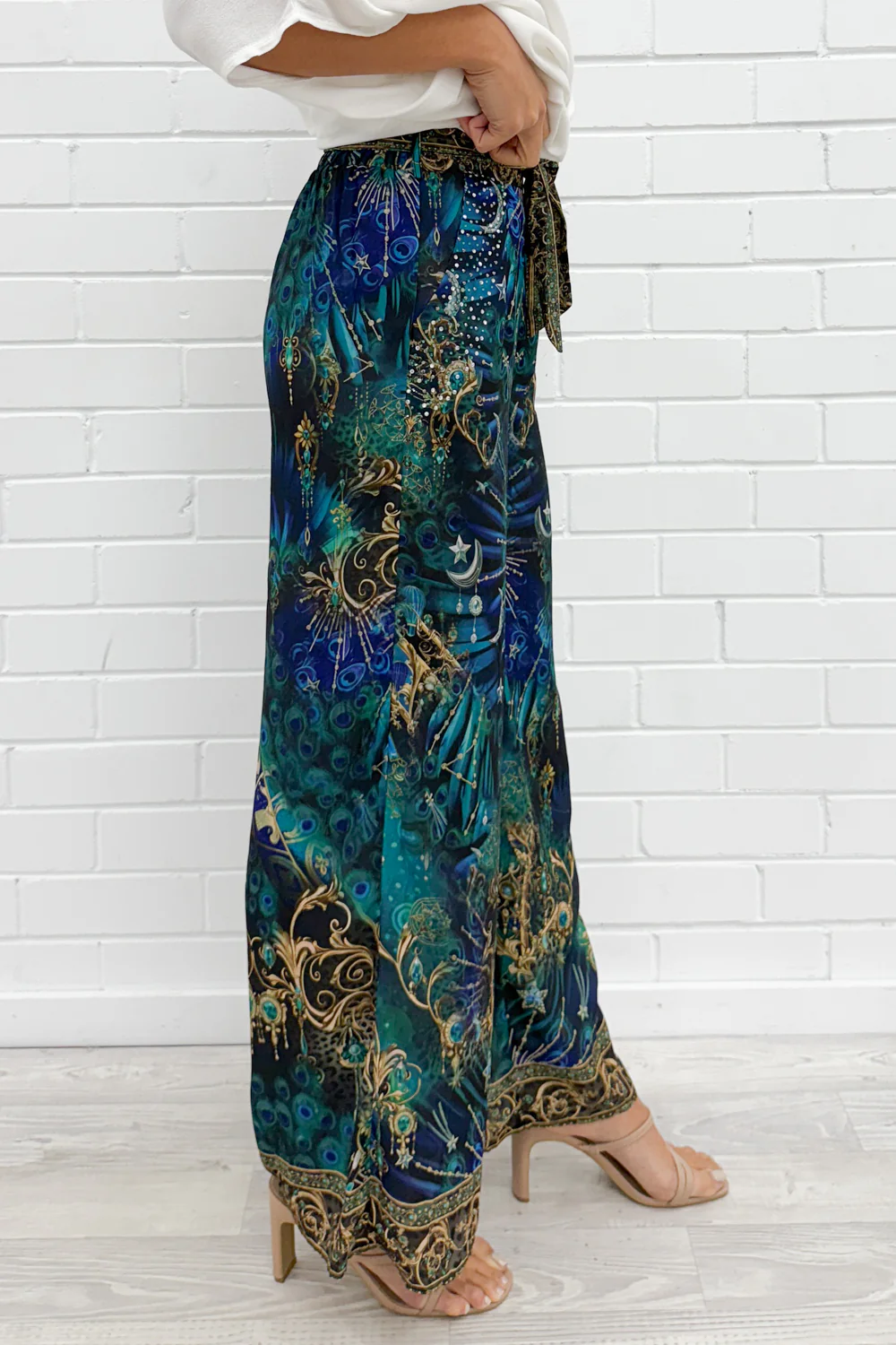 Kalina Pants - Emerald Navy - Image 4