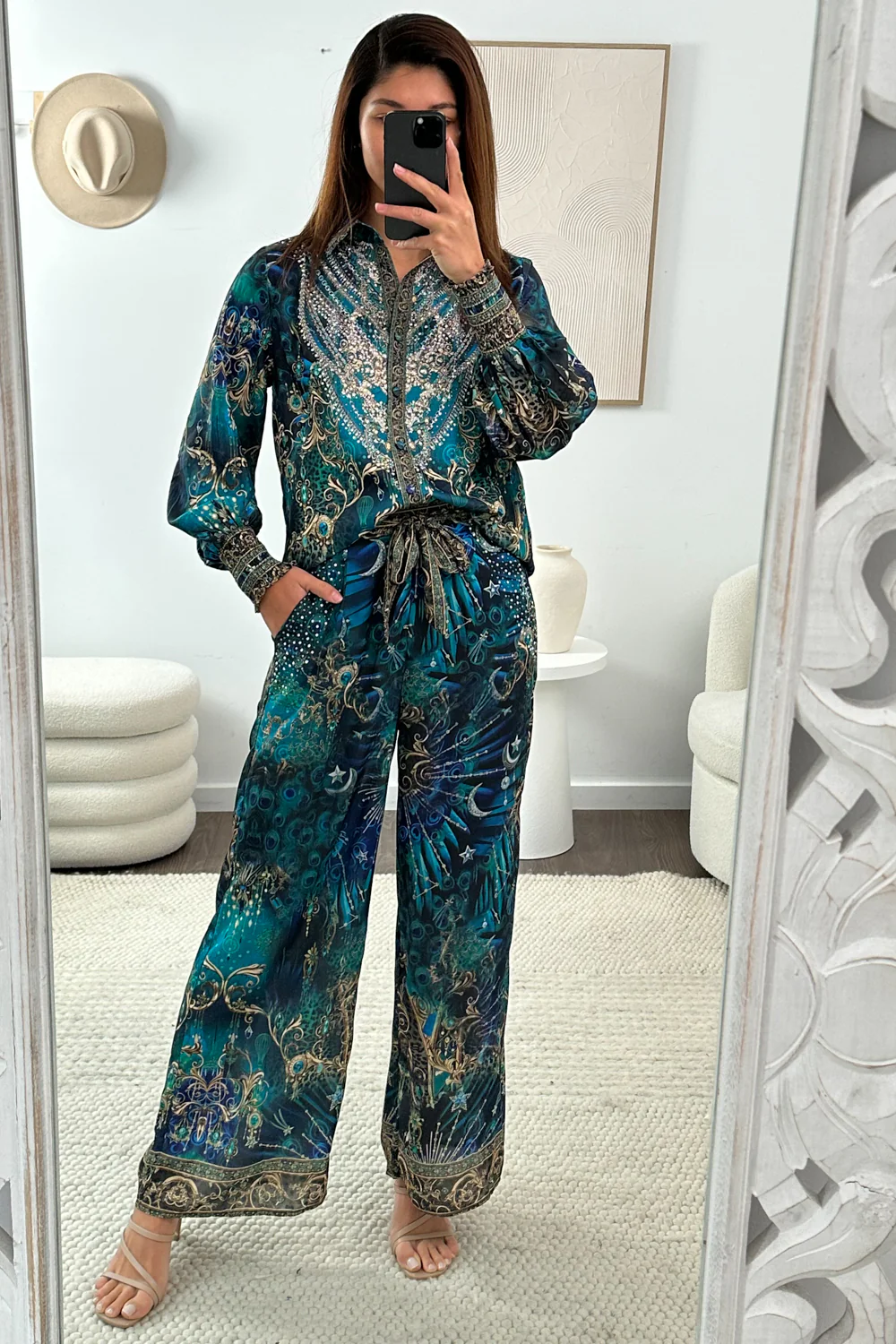 Kalina Pants - Emerald Navy - Image 7