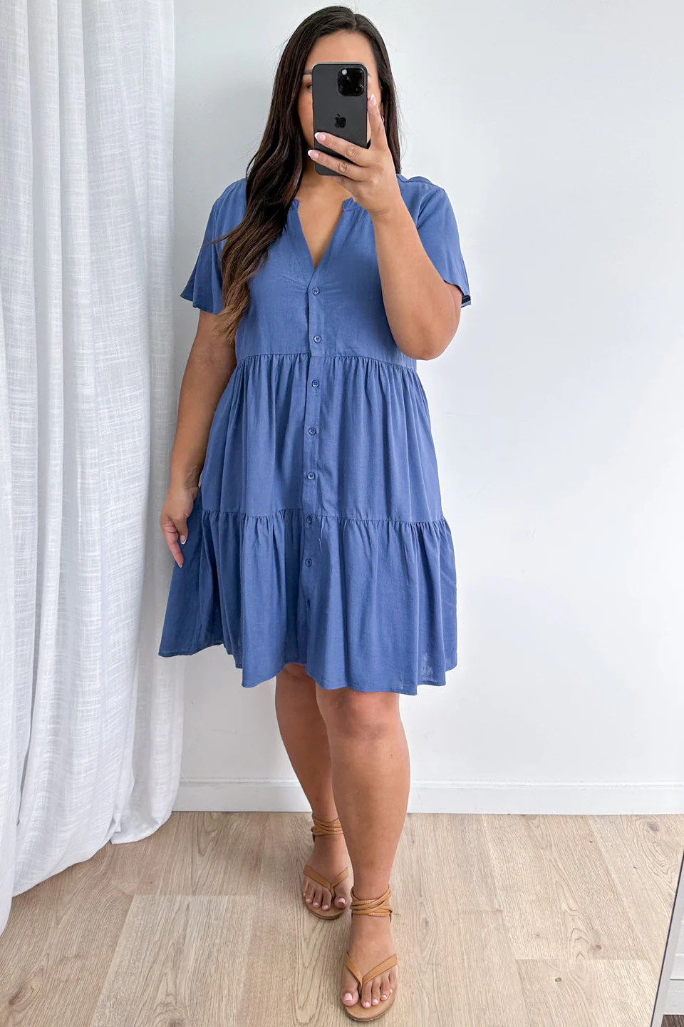 Kate Dress - Dusty Blue - Image 7