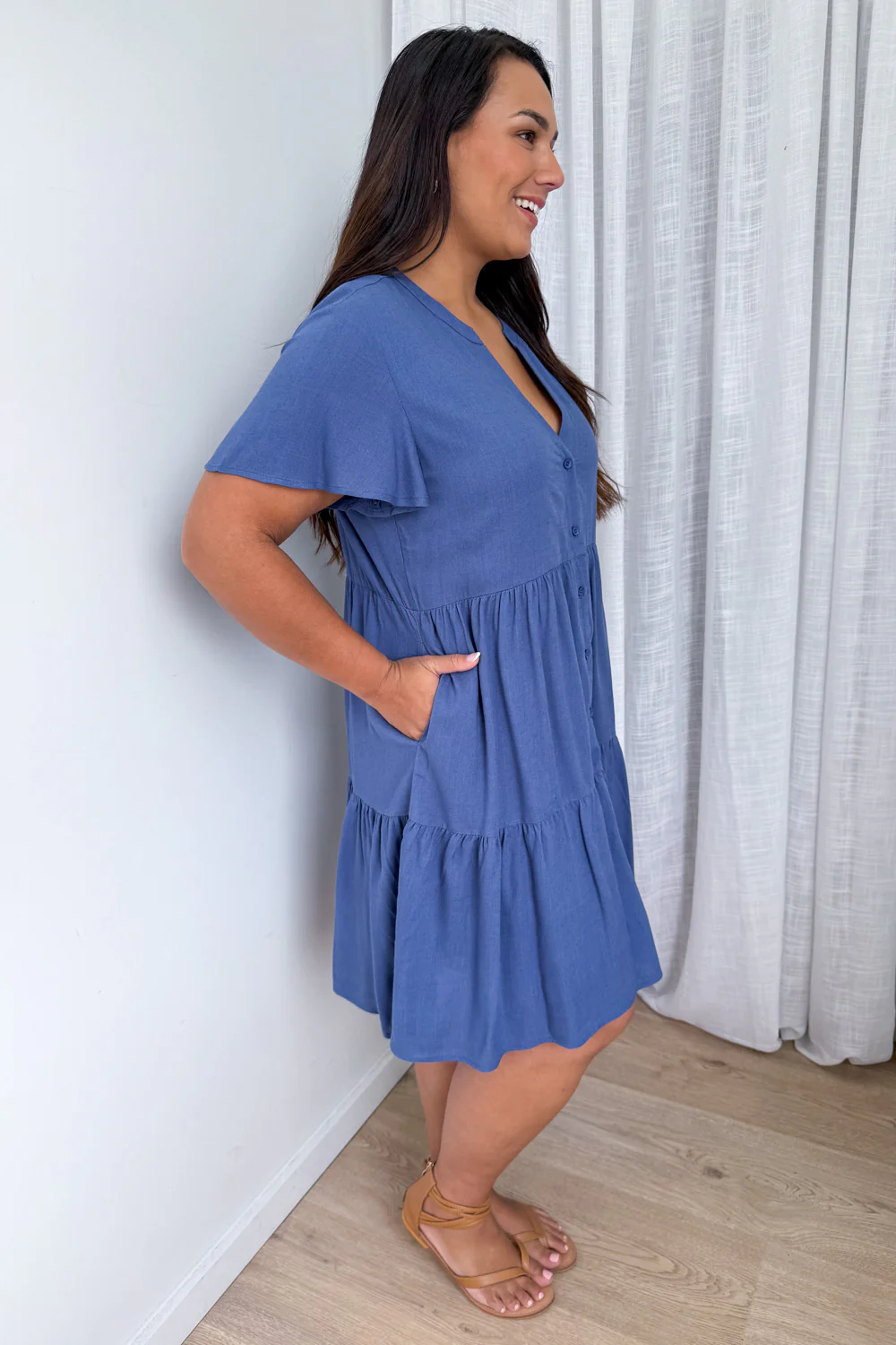 Kate Dress - Dusty Blue - Image 9