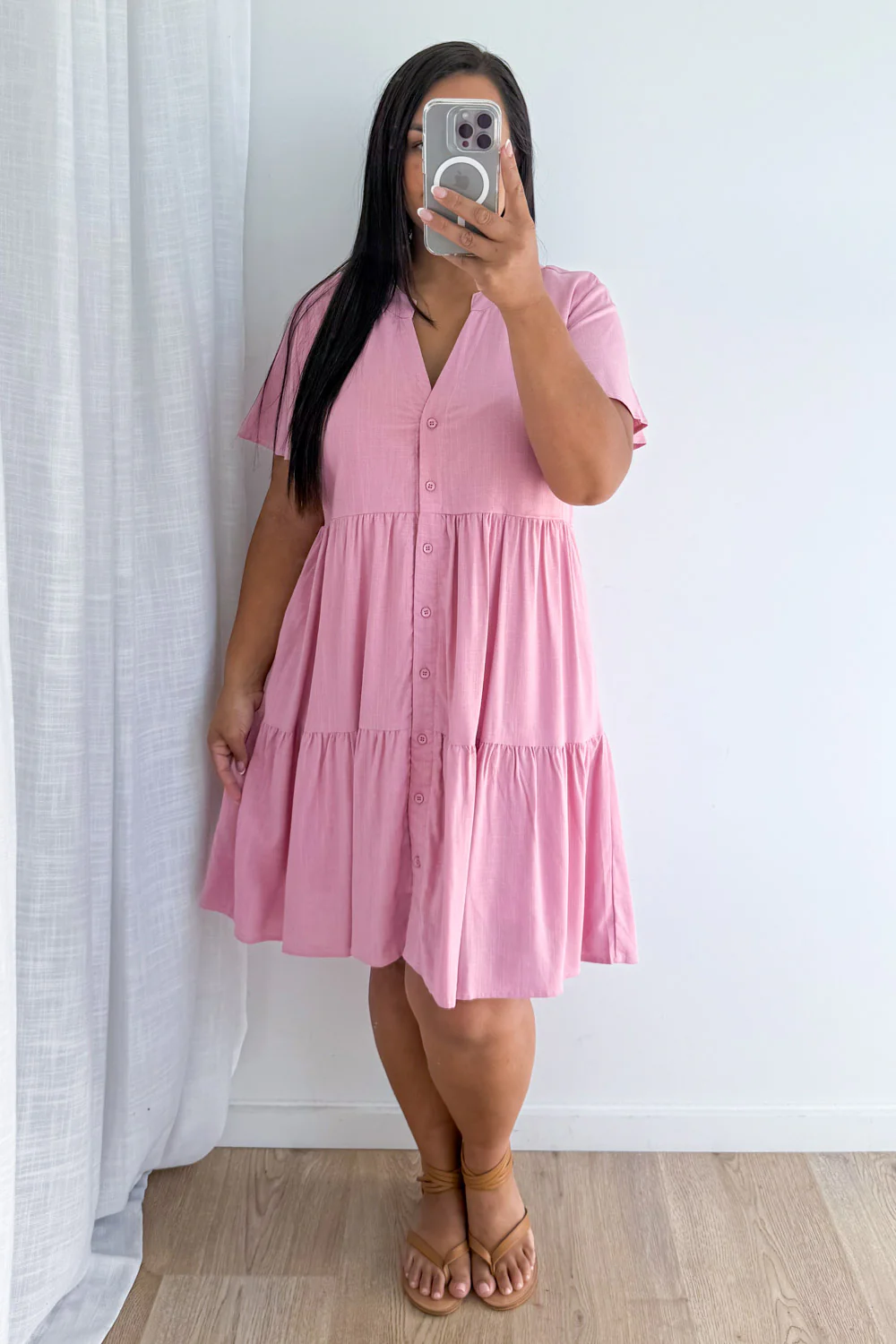 Kate Dress - Dusty Pink - Image 7