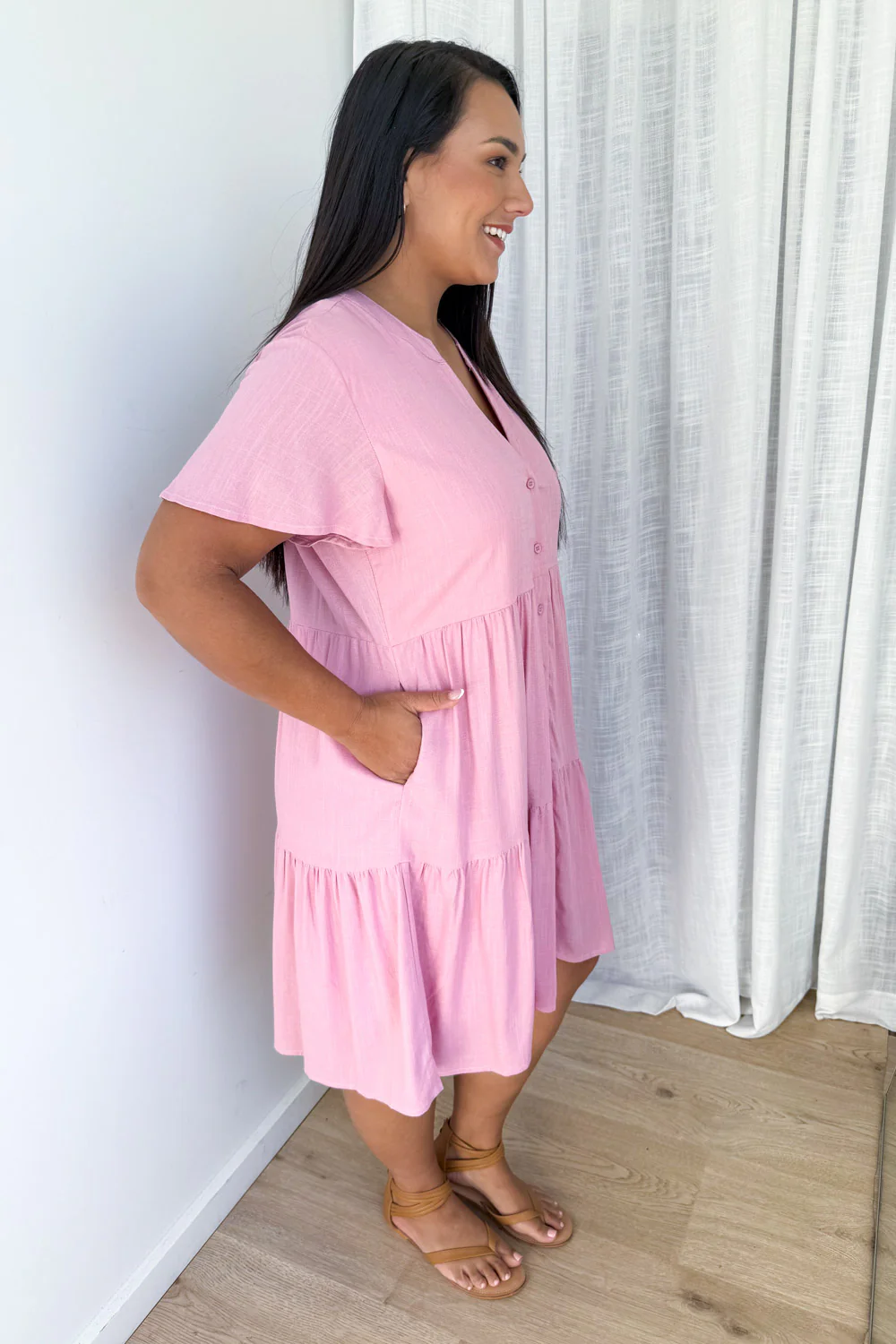 Kate Dress - Dusty Pink - Image 9