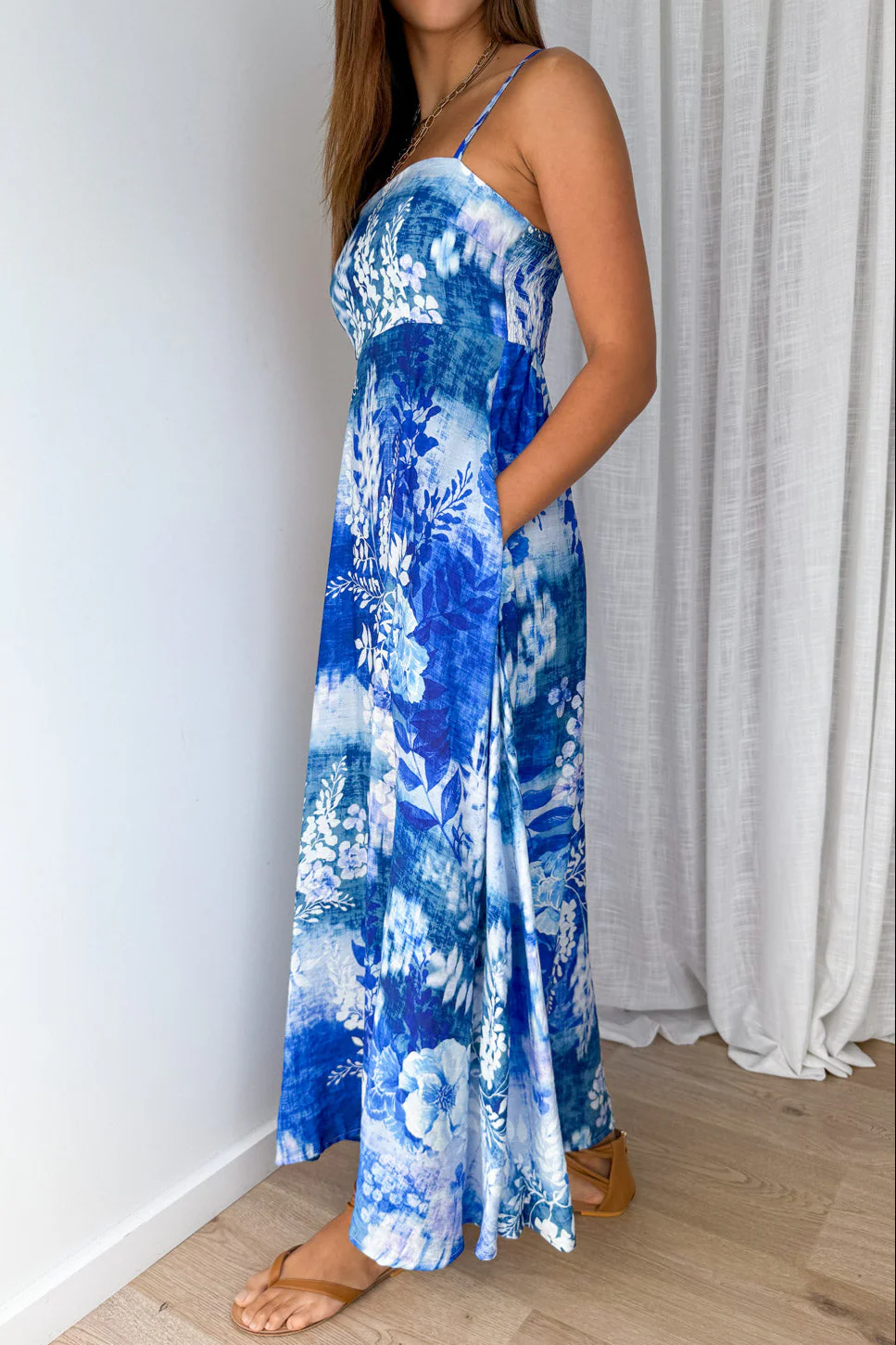 Kay Dress - Blue Floral - Image 3