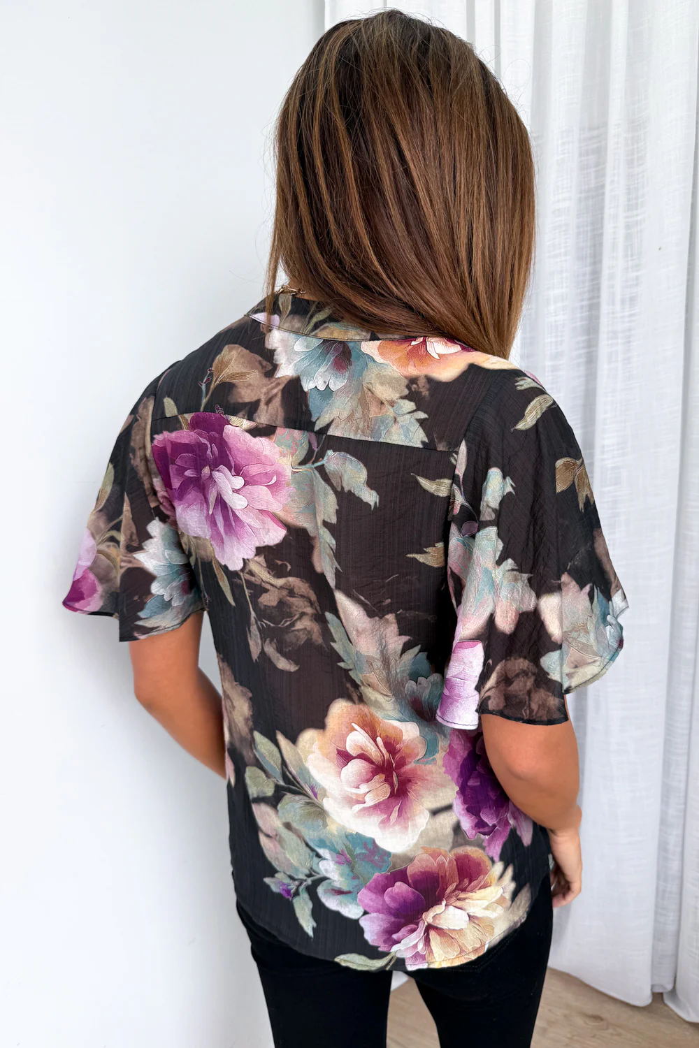 Keeley Blouse - Noir Bloom - Image 6