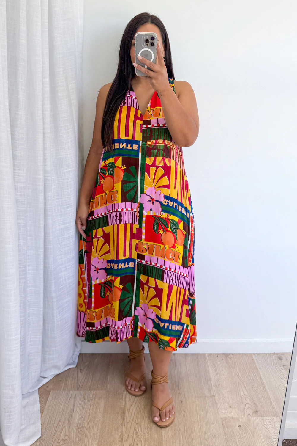 Kelis Dress - Orange Caliente - Image 10