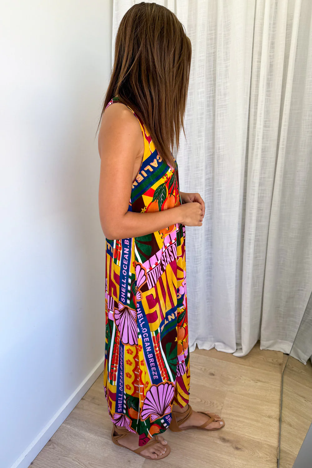 Kelis Dress - Orange Caliente - Image 4