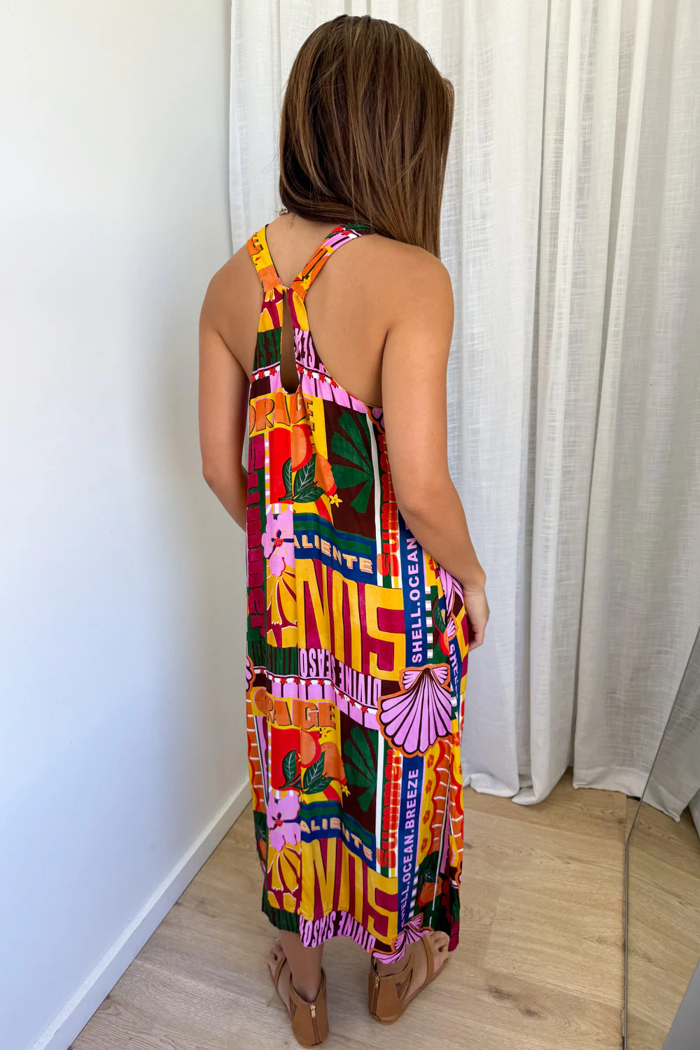 Kelis Dress - Orange Caliente - Image 5