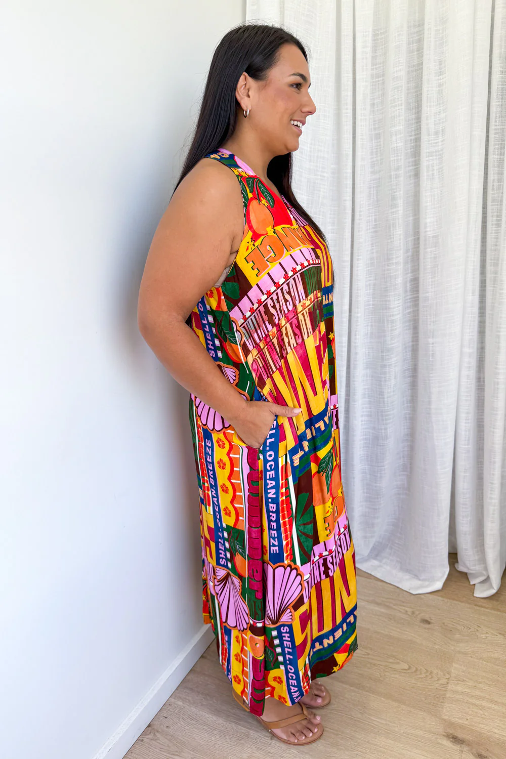 Kelis Dress - Orange Caliente - Image 8