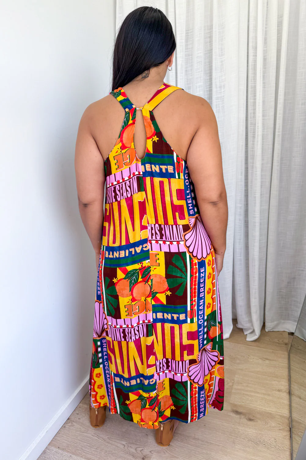Kelis Dress - Orange Caliente - Image 9
