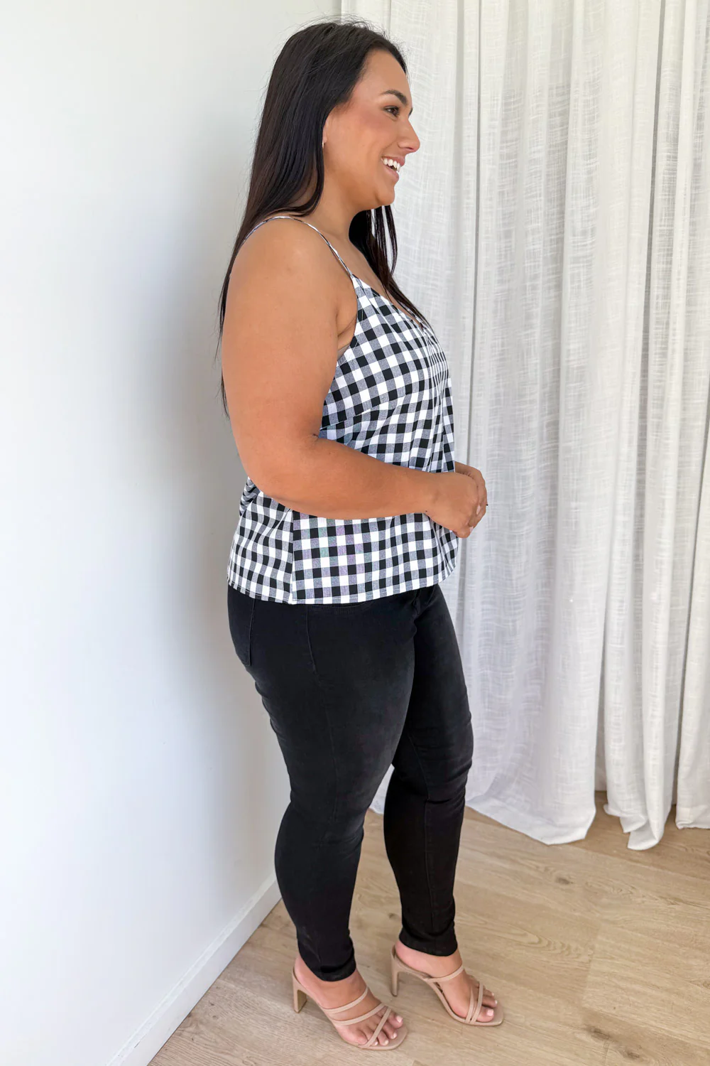 Kelsea Cami - Black Gingham - Image 10