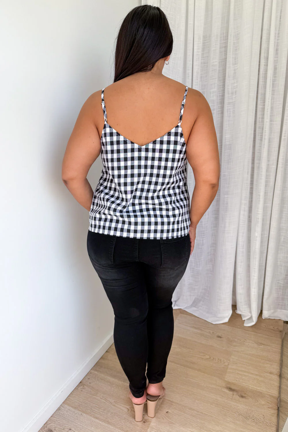 Kelsea Cami - Black Gingham - Image 11