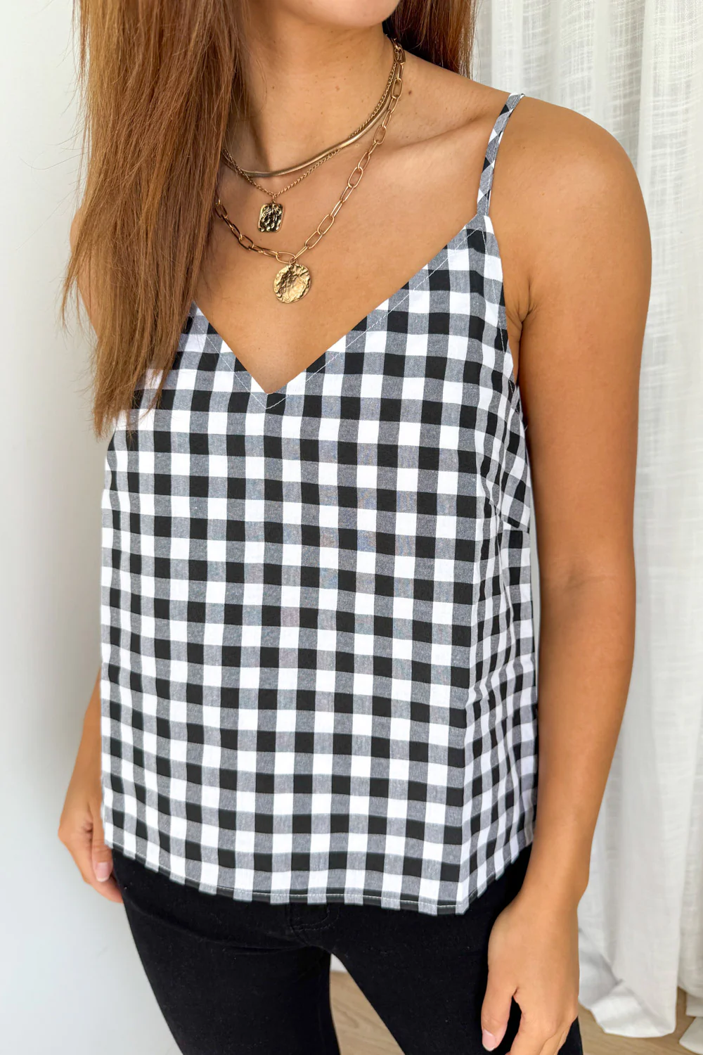 Kelsea Cami - Black Gingham - Image 2
