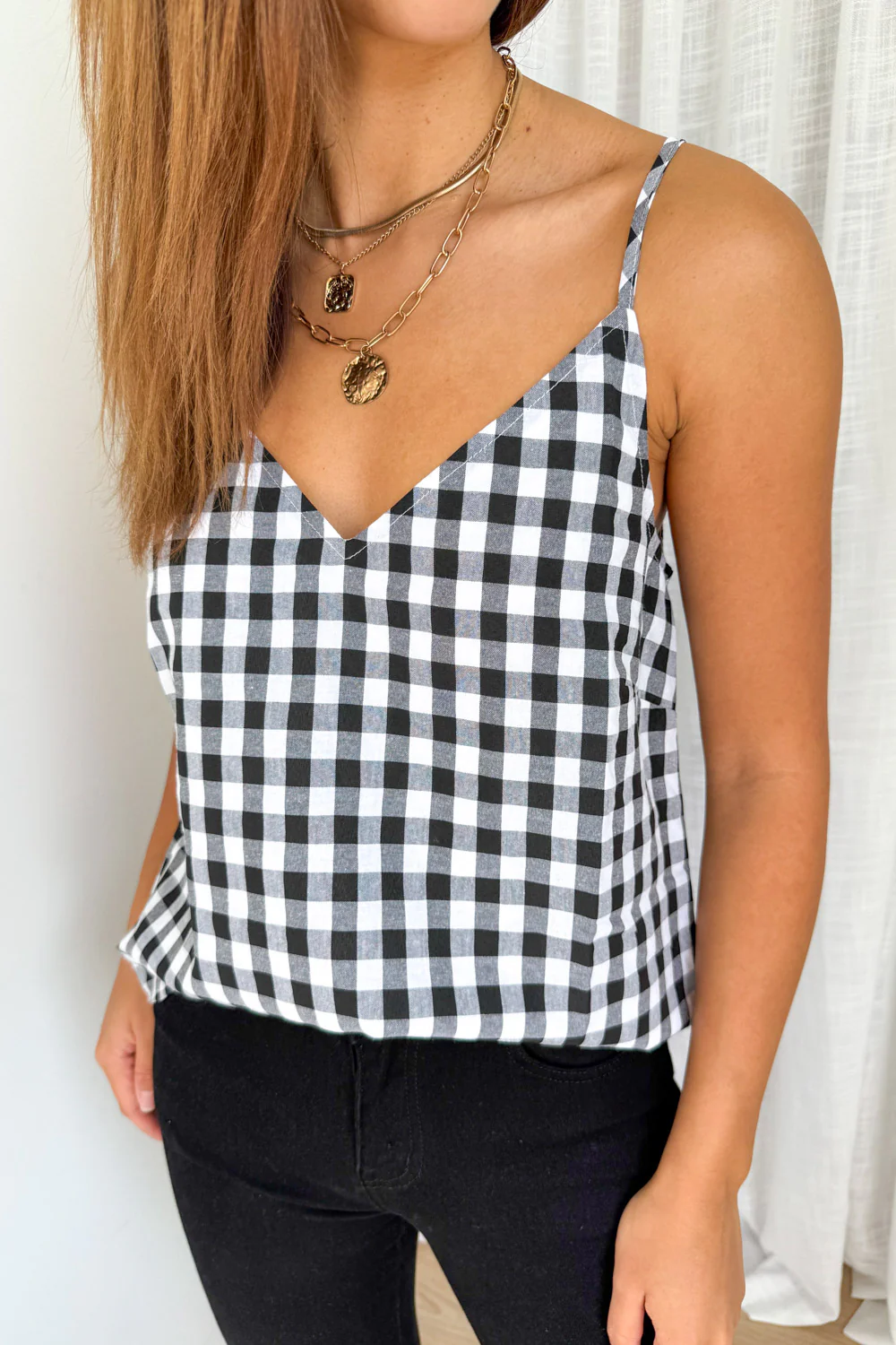Kelsea Cami - Black Gingham - Image 5