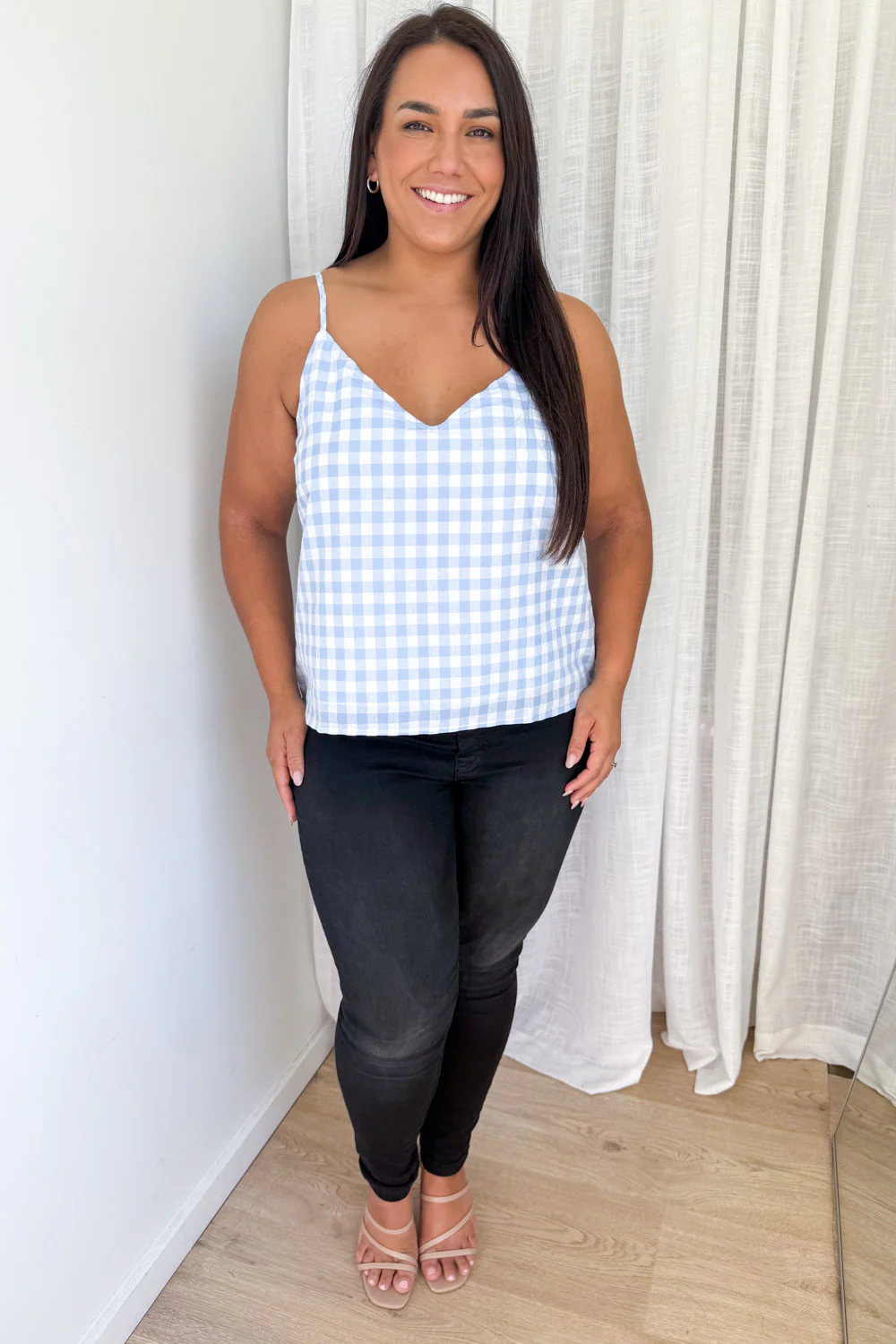 Kelsea Cami - Blue Gingham - Image 10