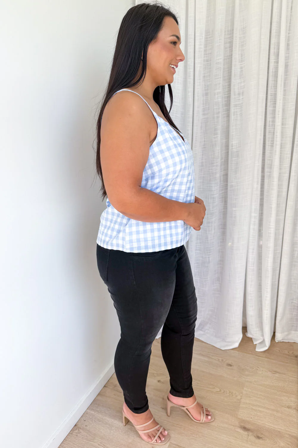 Kelsea Cami - Blue Gingham - Image 11