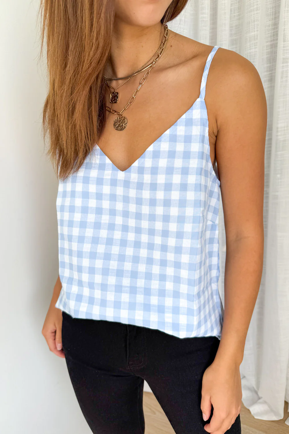 Kelsea Cami - Blue Gingham - Image 4