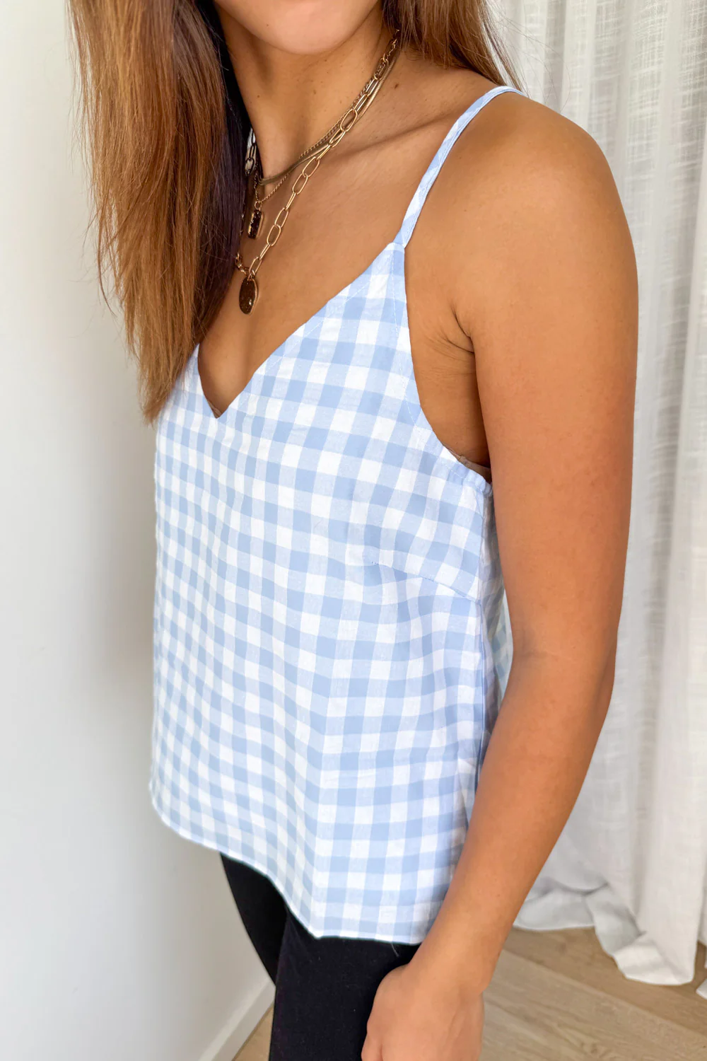 Kelsea Cami - Blue Gingham - Image 5