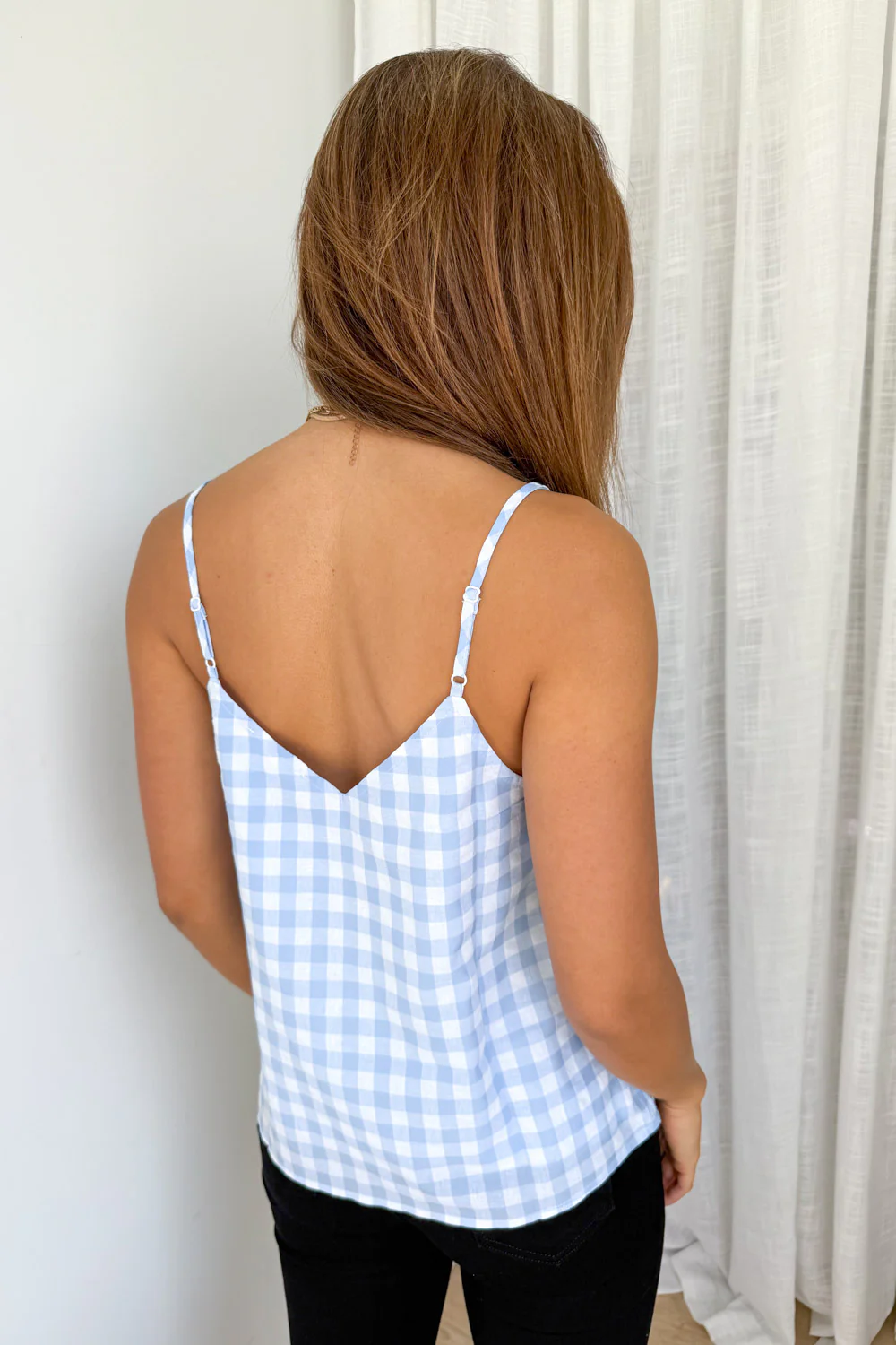Kelsea Cami - Blue Gingham - Image 8