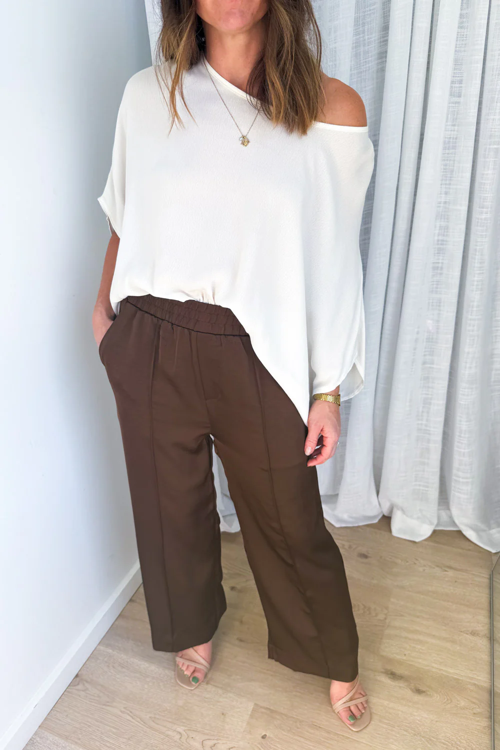 Kim Pants Petite - Chocolate - Image 3