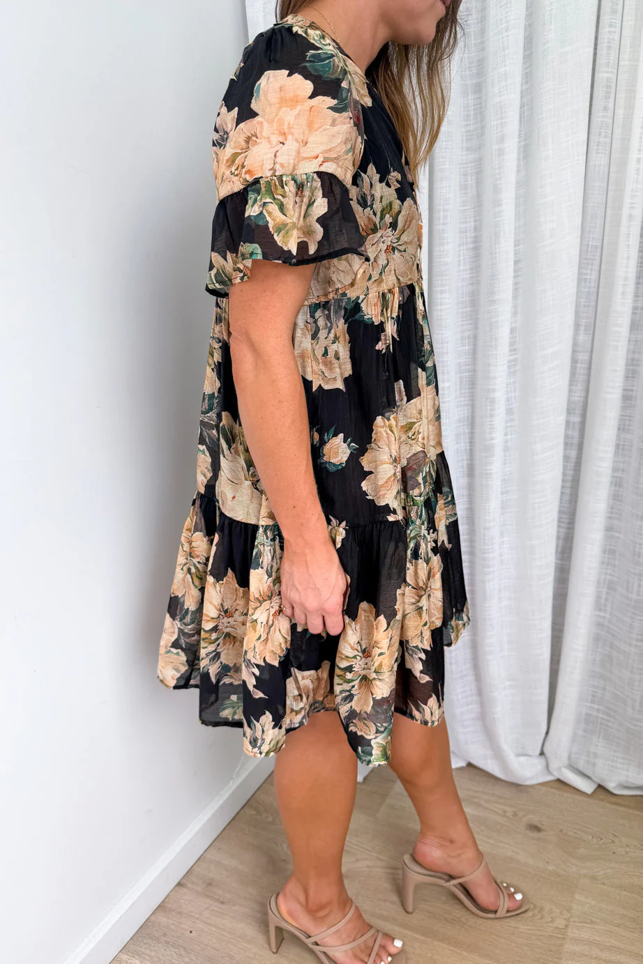 Kirstin Dress - Black Floral - Image 5