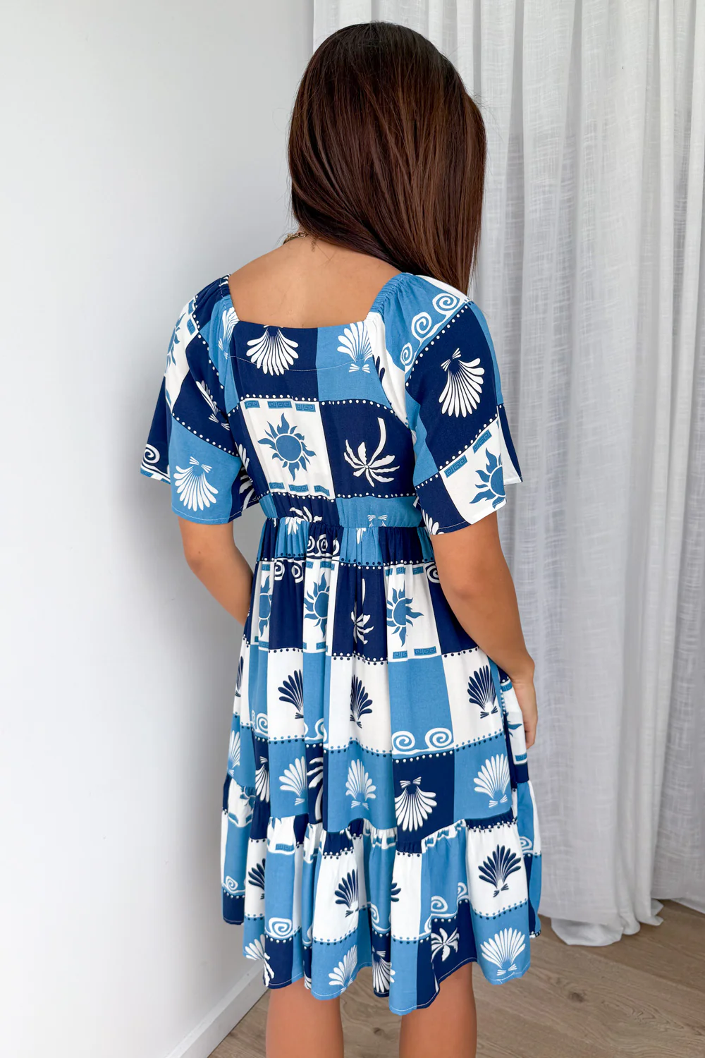 Kristy Dress - Navy Blue Shell - Image 6