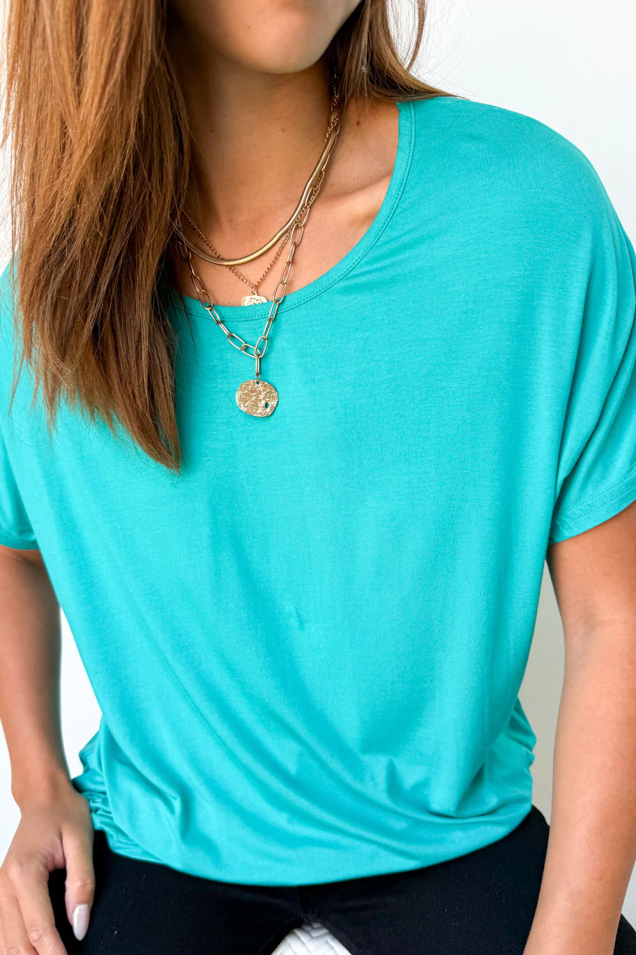 Kylie Tee - Aqua - Image 2