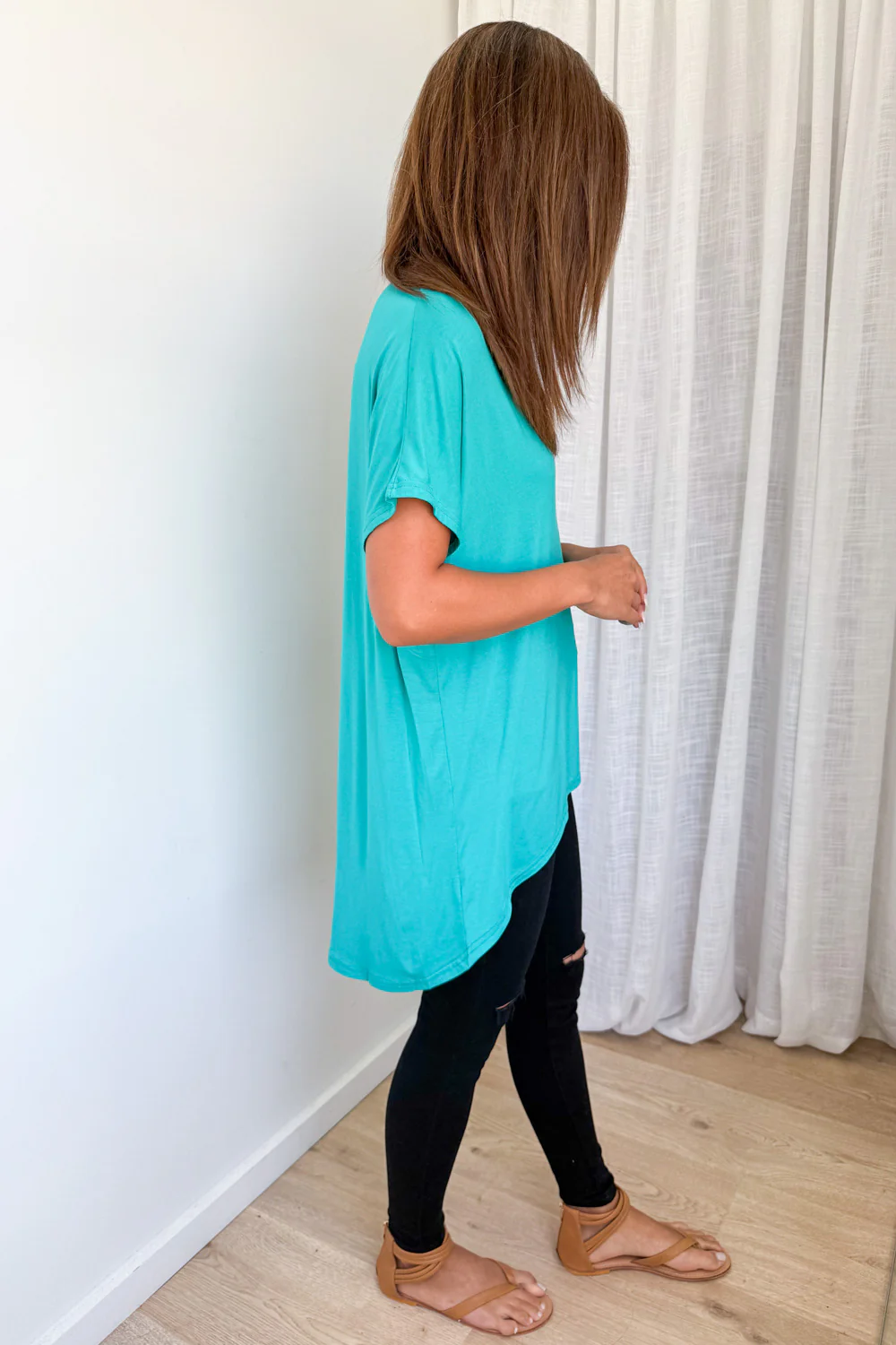 Kylie Tee - Aqua - Image 5