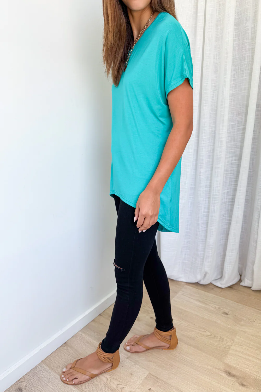 Kylie Tee - Aqua - Image 6