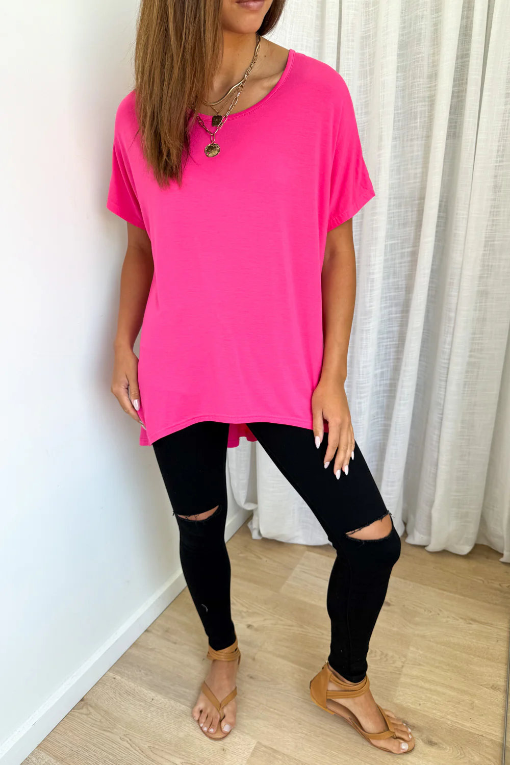 Kylie Tee - Lipstick Pink - Image 5