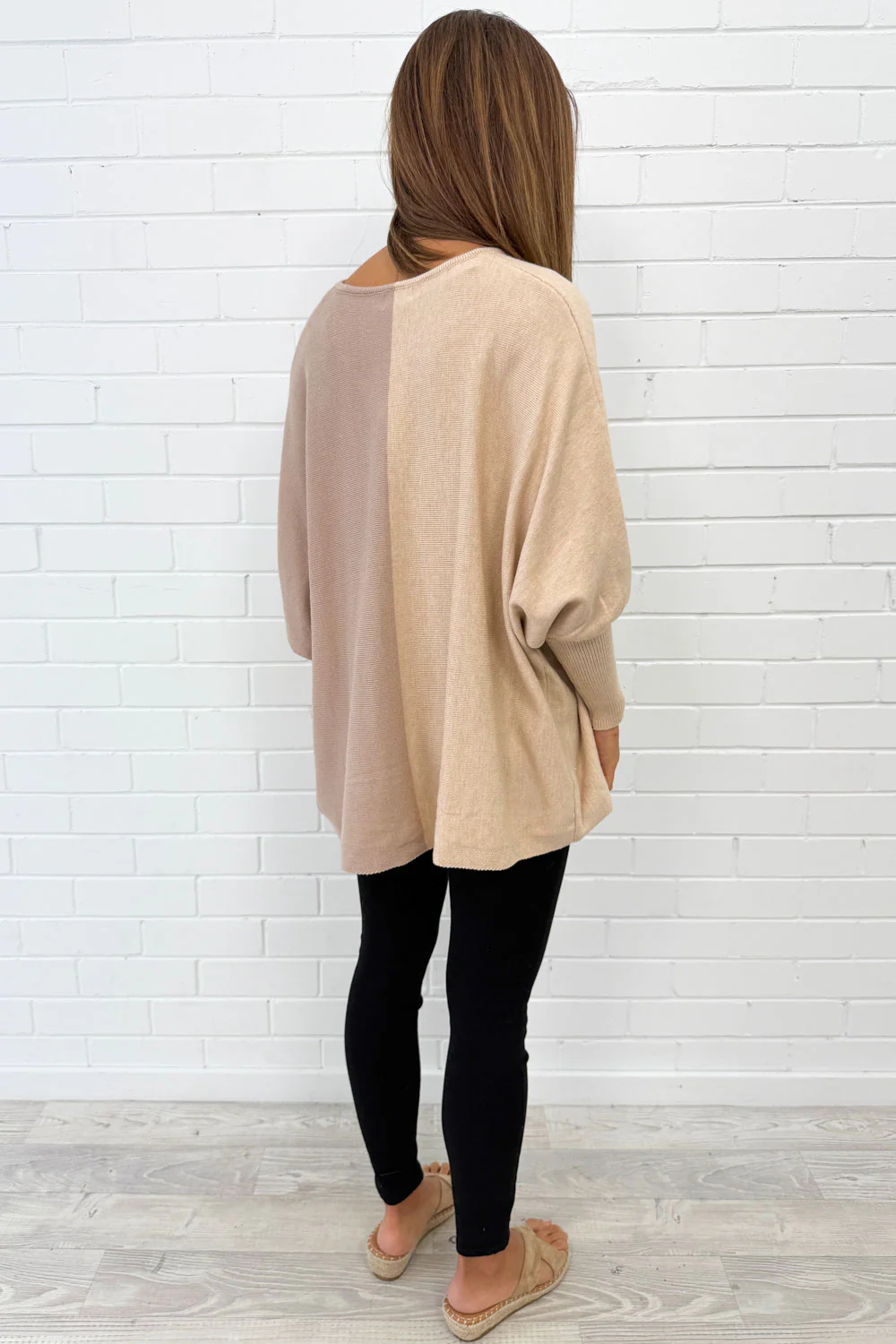 Laila Split Knit - Beige - Image 6