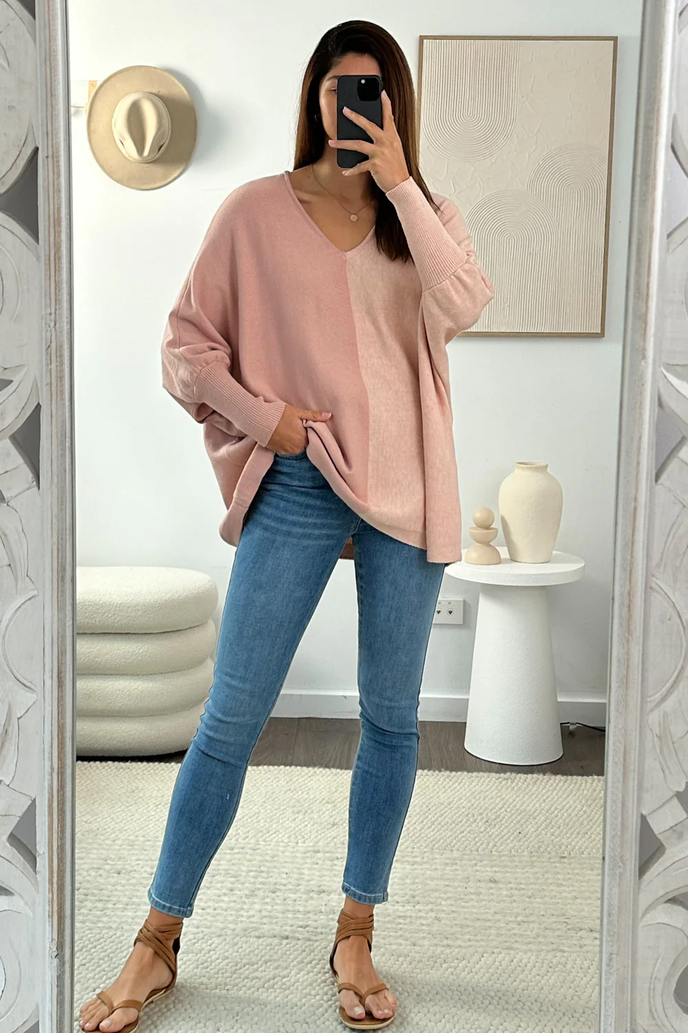 Laila Split Knit - Pink - Image 10