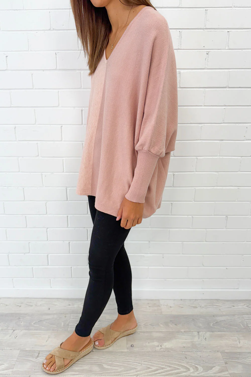 Laila Split Knit - Pink - Image 3