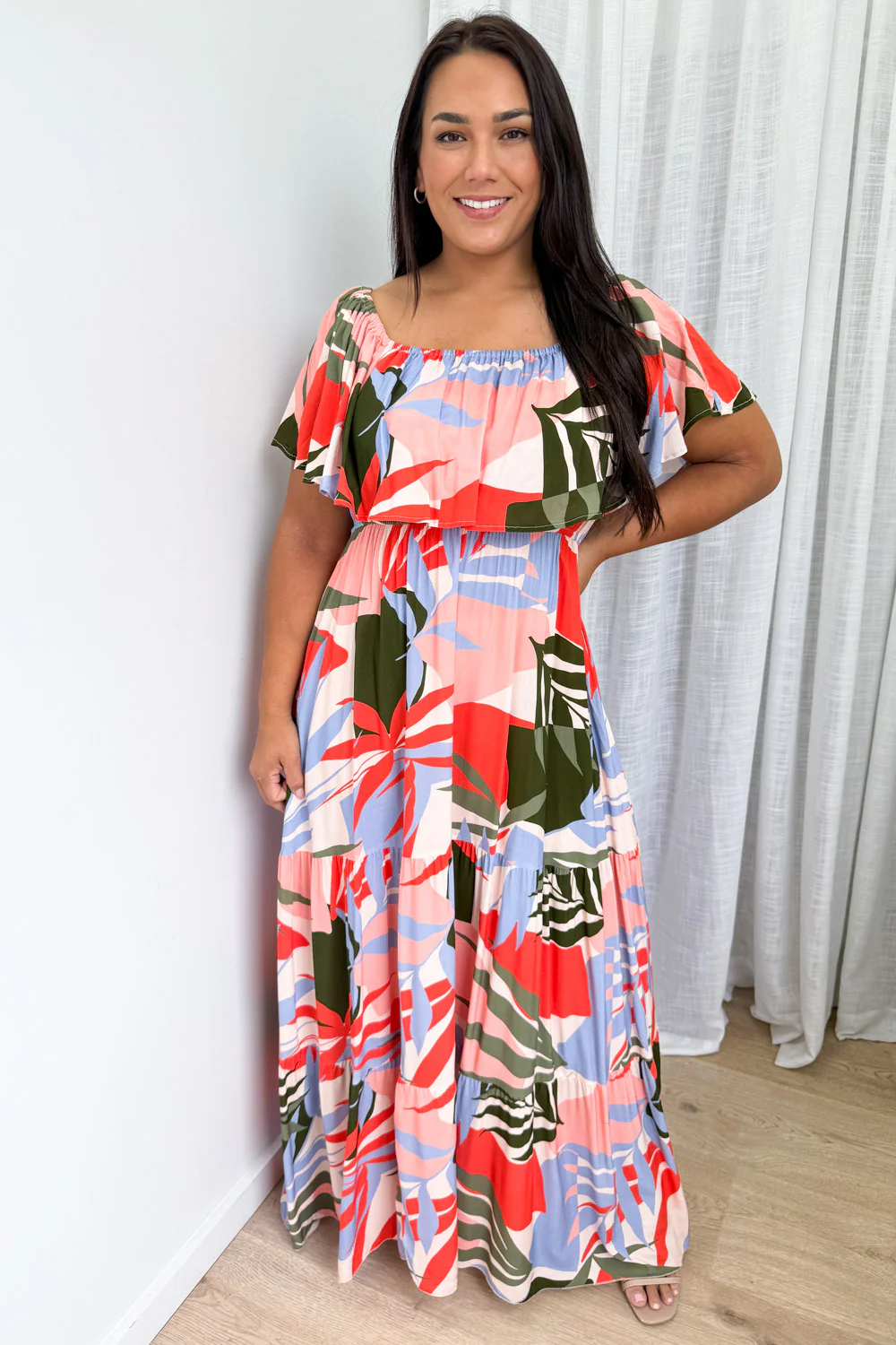 Laurel Dress - Multi Urban Leaf - Image 10