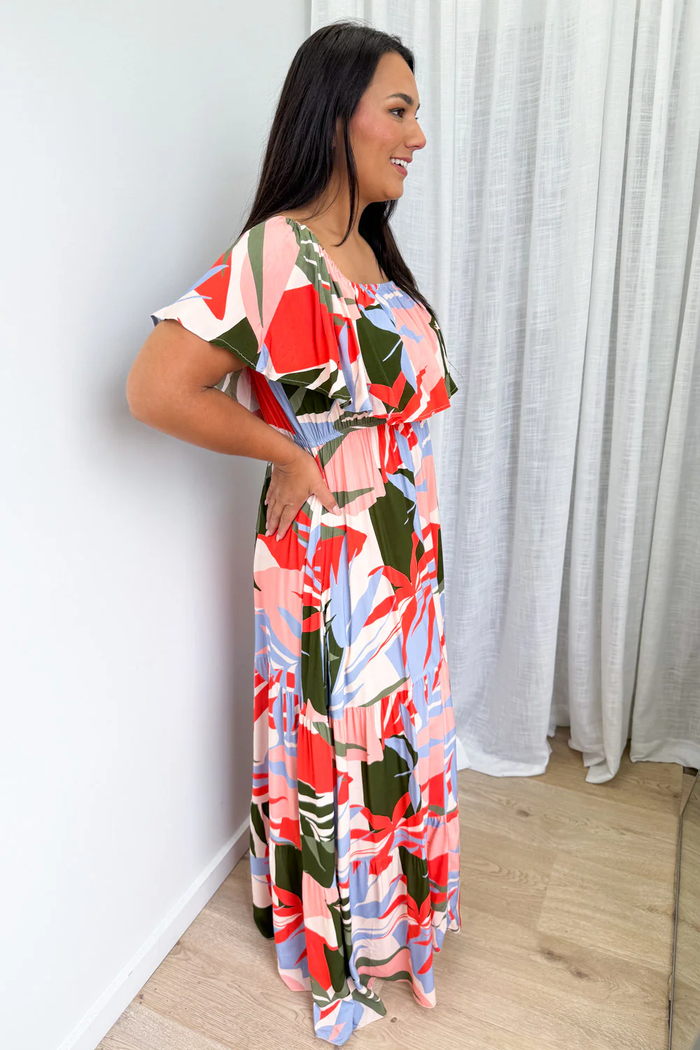 Laurel Dress - Multi Urban Leaf - Image 11