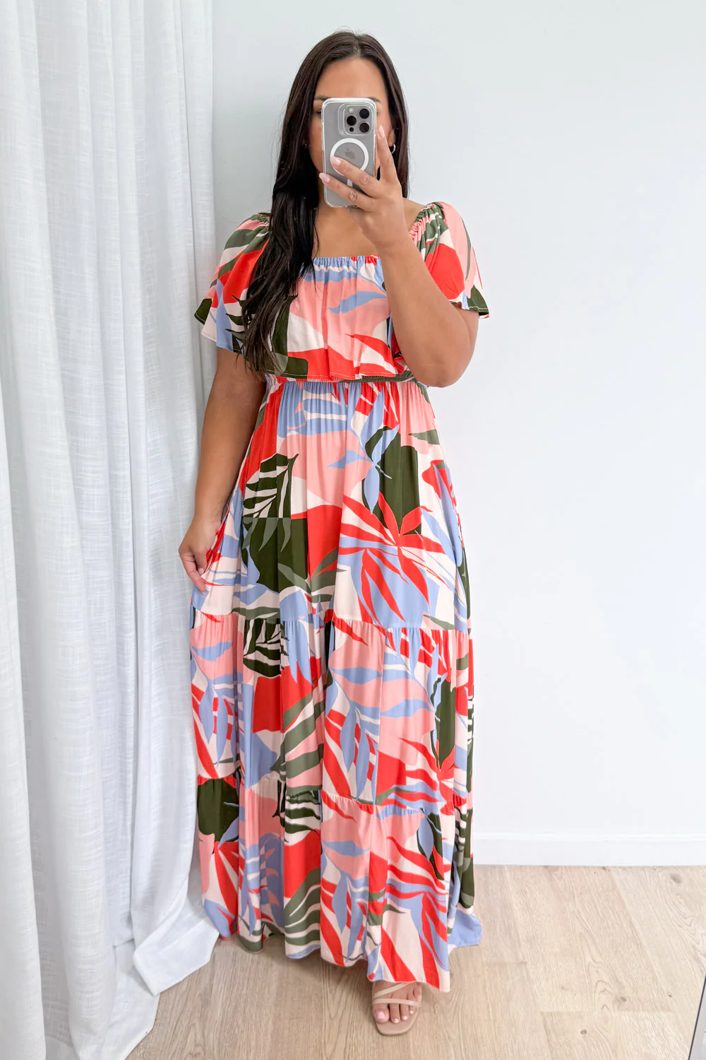 Laurel Dress - Multi Urban Leaf - Image 13