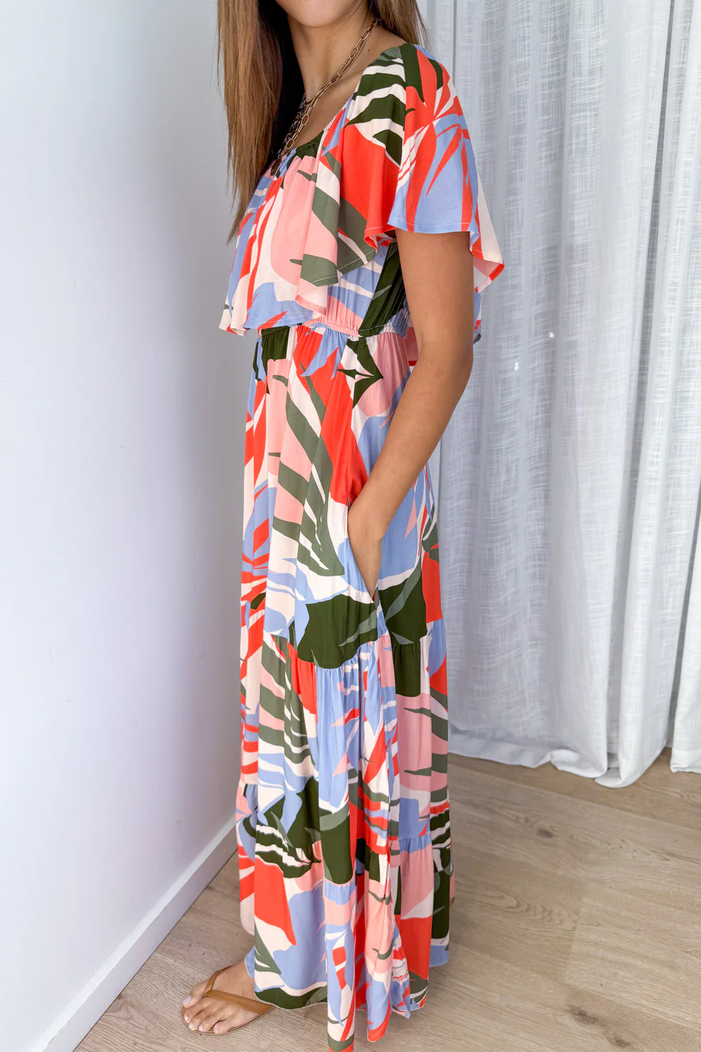 Laurel Dress - Multi Urban Leaf - Image 5