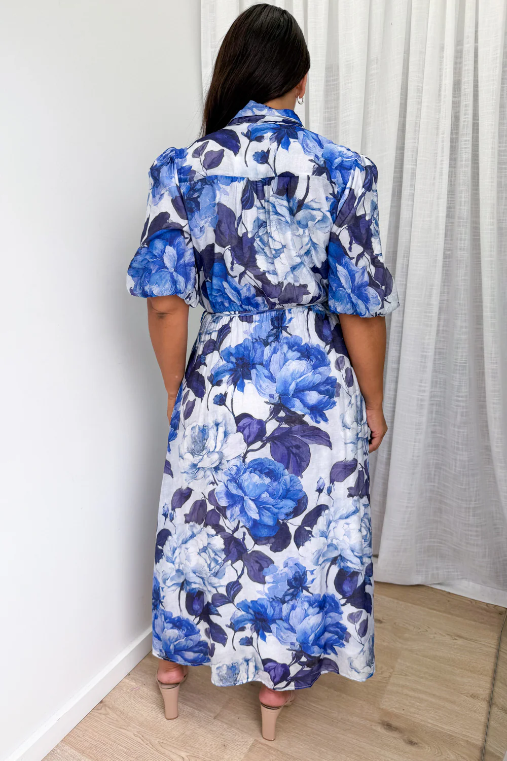Lenny Dress - Blue Floral - Image 10