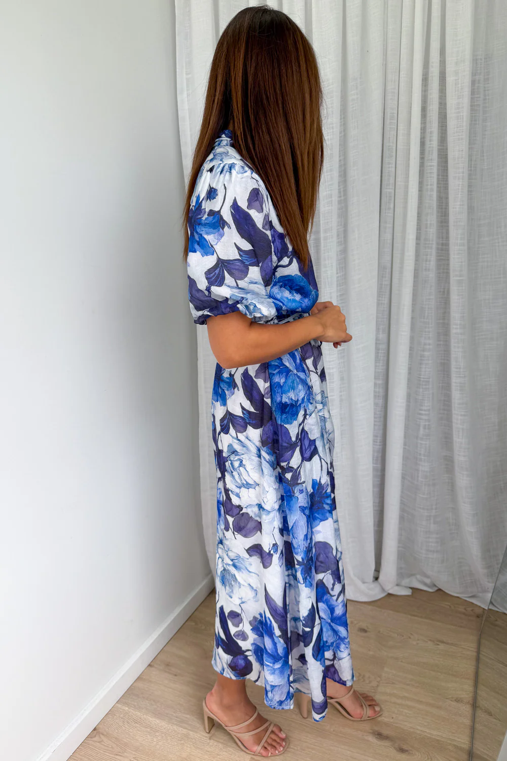 Lenny Dress - Blue Floral - Image 4