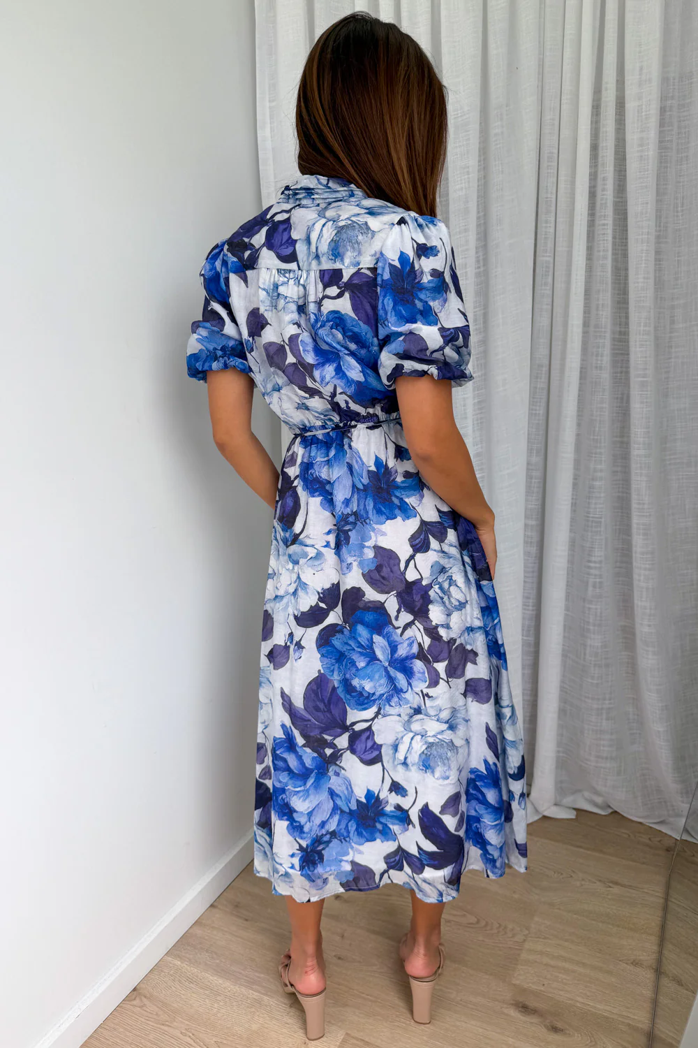 Lenny Dress - Blue Floral - Image 5