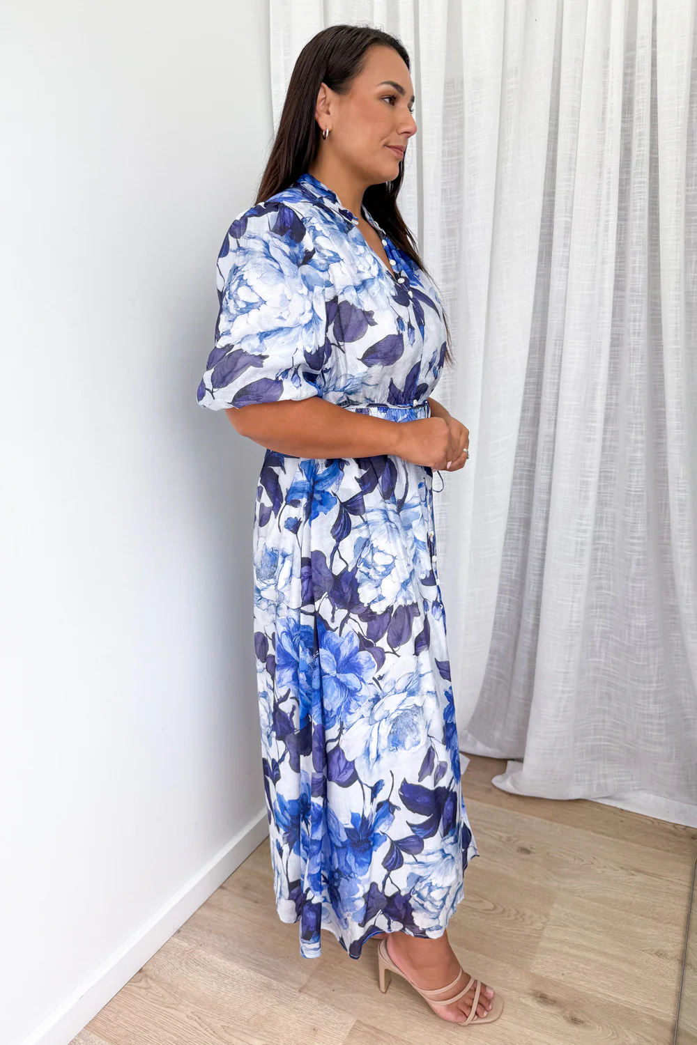 Lenny Dress - Blue Floral - Image 9