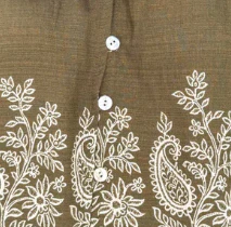 Leyla Blouse - Khaki Boho - Image 12